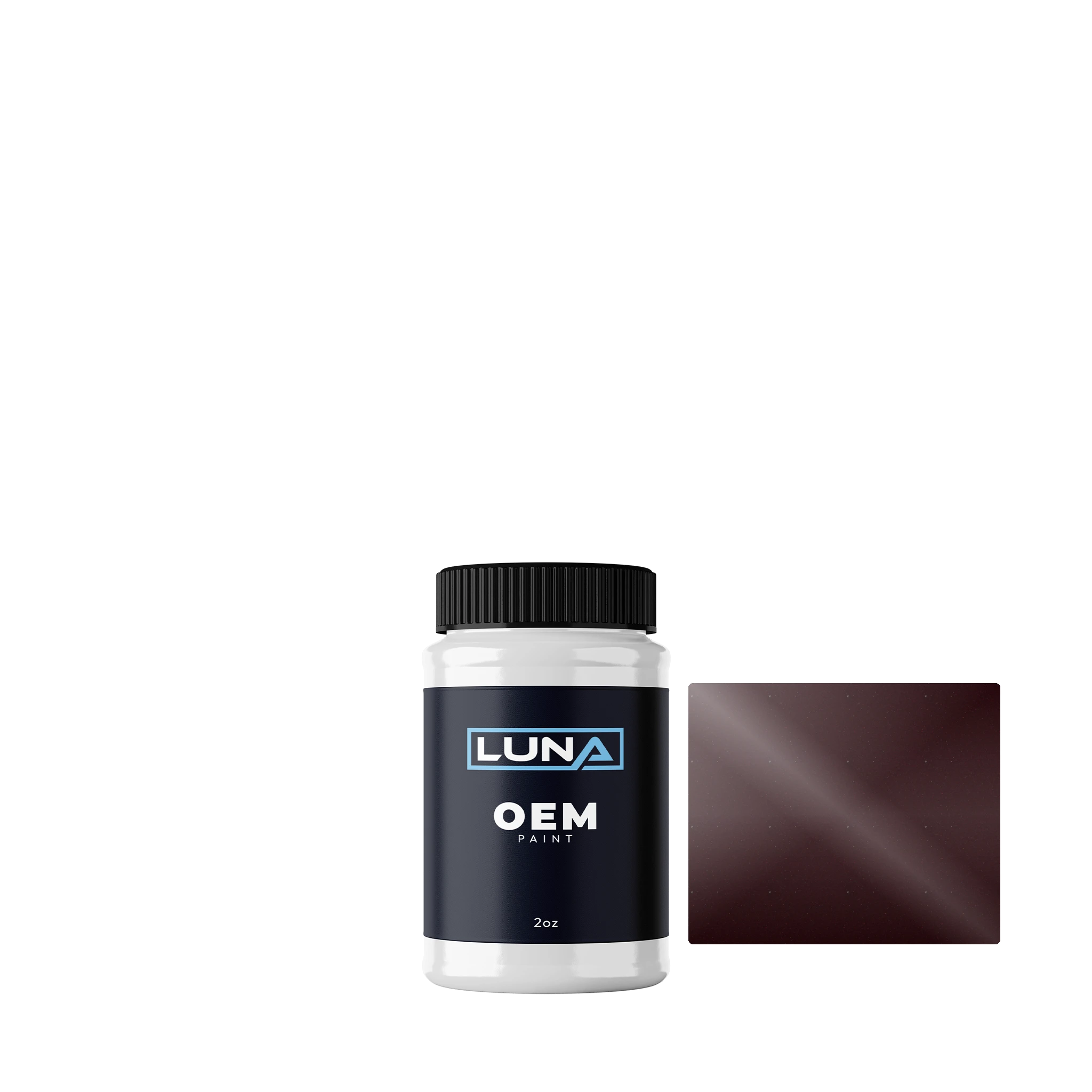 Chrysler USA Dark Vivid Red M. CK | Luna OEM Basecoat - 2oz Touch Up Bottle w/ Brush