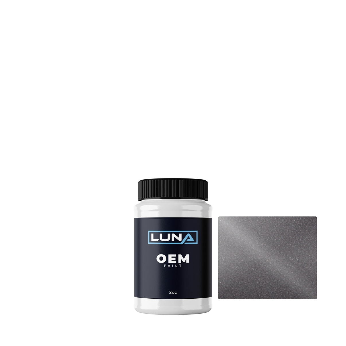 Alfa Romeo Grigio Diamante M. 696A | Luna OEM Basecoat - 2oz Touch Up Bottle w/ Brush