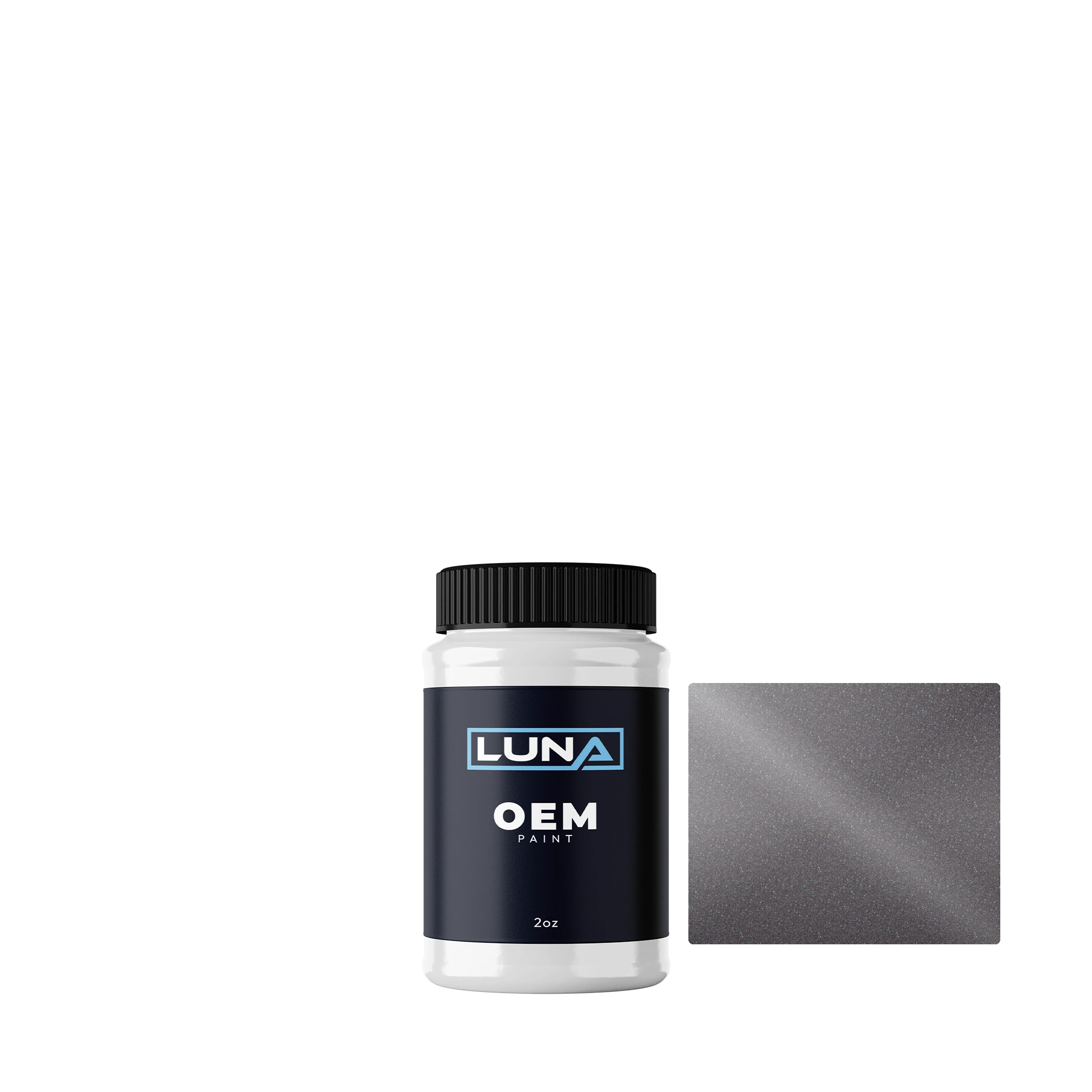 Alfa Romeo Grigio Diamante M. 696A | Luna OEM Basecoat - 2oz Touch Up Bottle w/ Brush