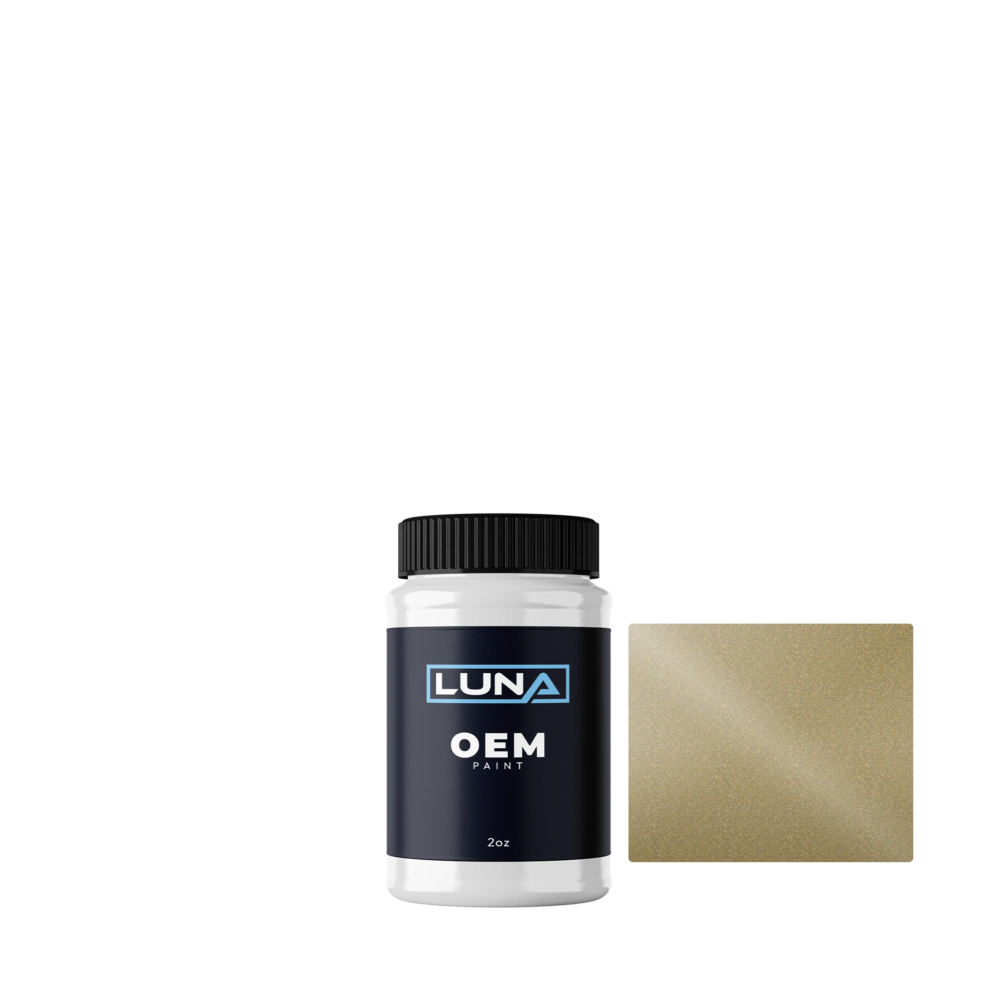 Ford Solar Gold M. H1 | Luna OEM Basecoat - 2oz Touch Up Bottle w/ Brush