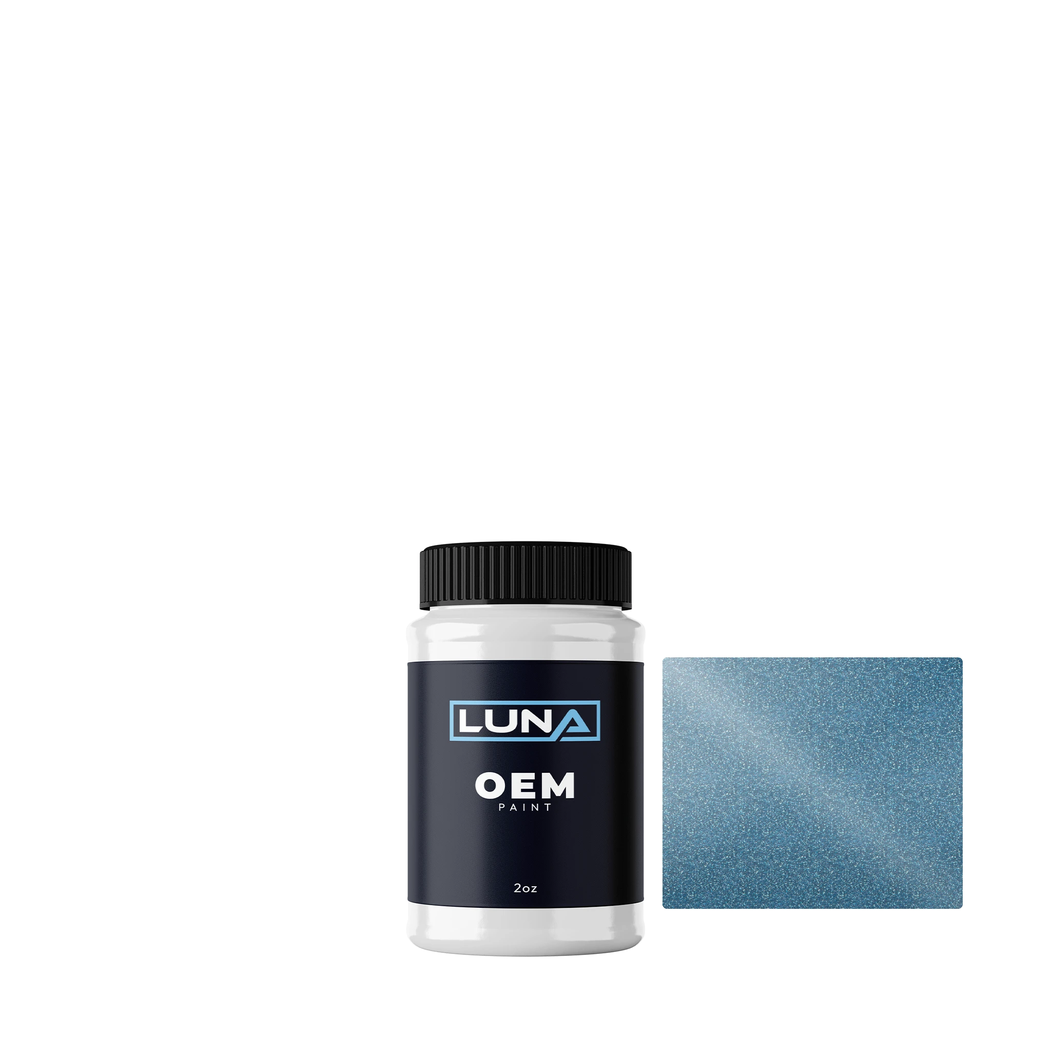 General Motors Ocean Blue M. 15650 | Luna OEM Basecoat - 2oz Touch Up Bottle w/ Brush
