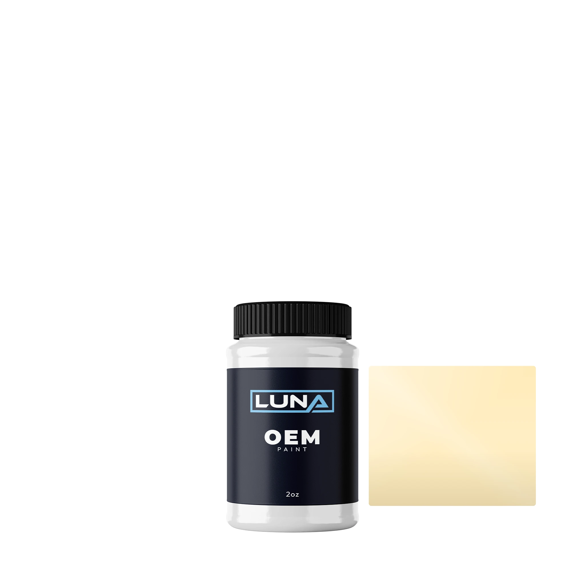 Rolls Royce Ivory 9510228 | Luna OEM Basecoat - 2oz Touch Up Bottle w/ Brush