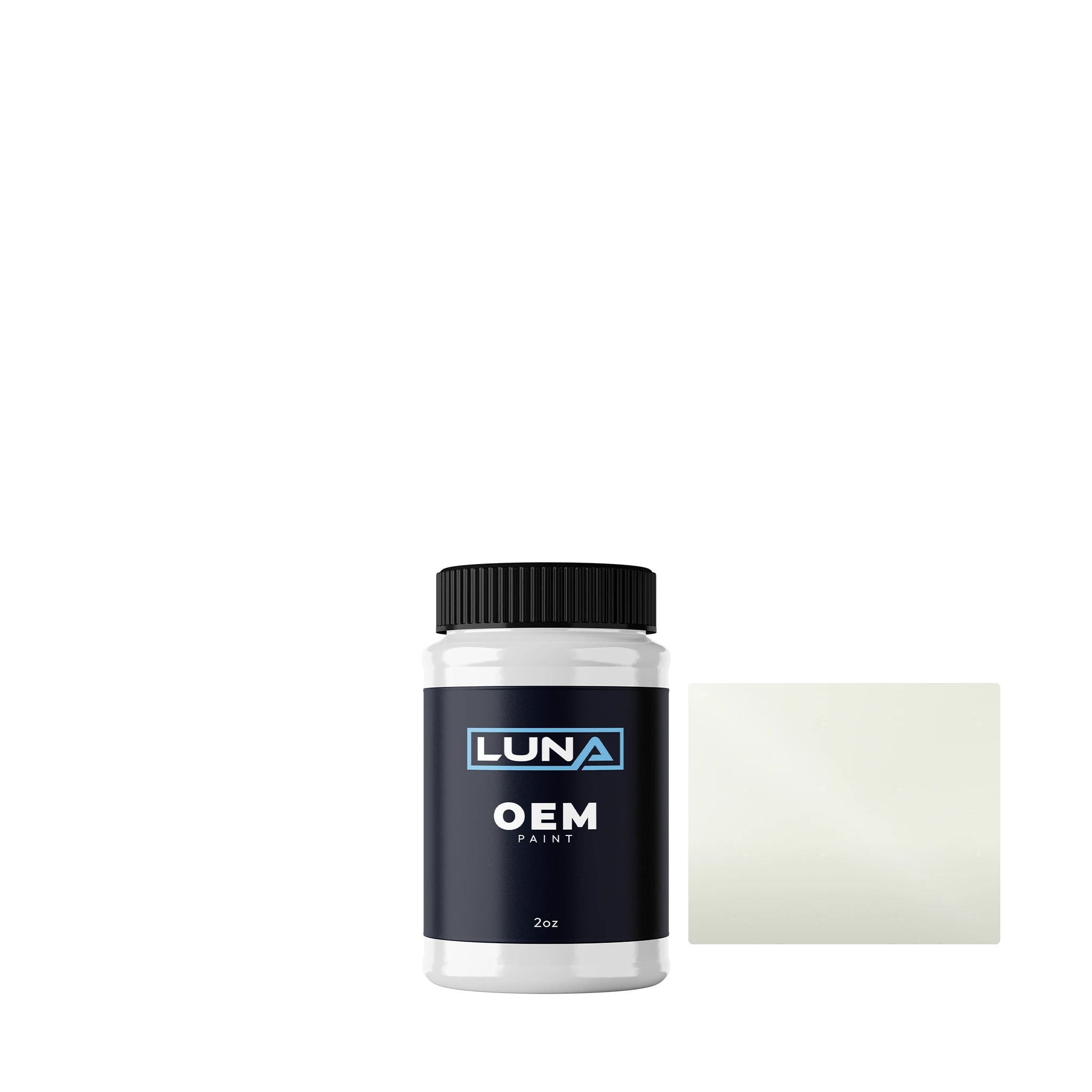 BMW Classicweiss 490 | Luna OEM Basecoat - 2oz Touch Up Bottle w/ Brush