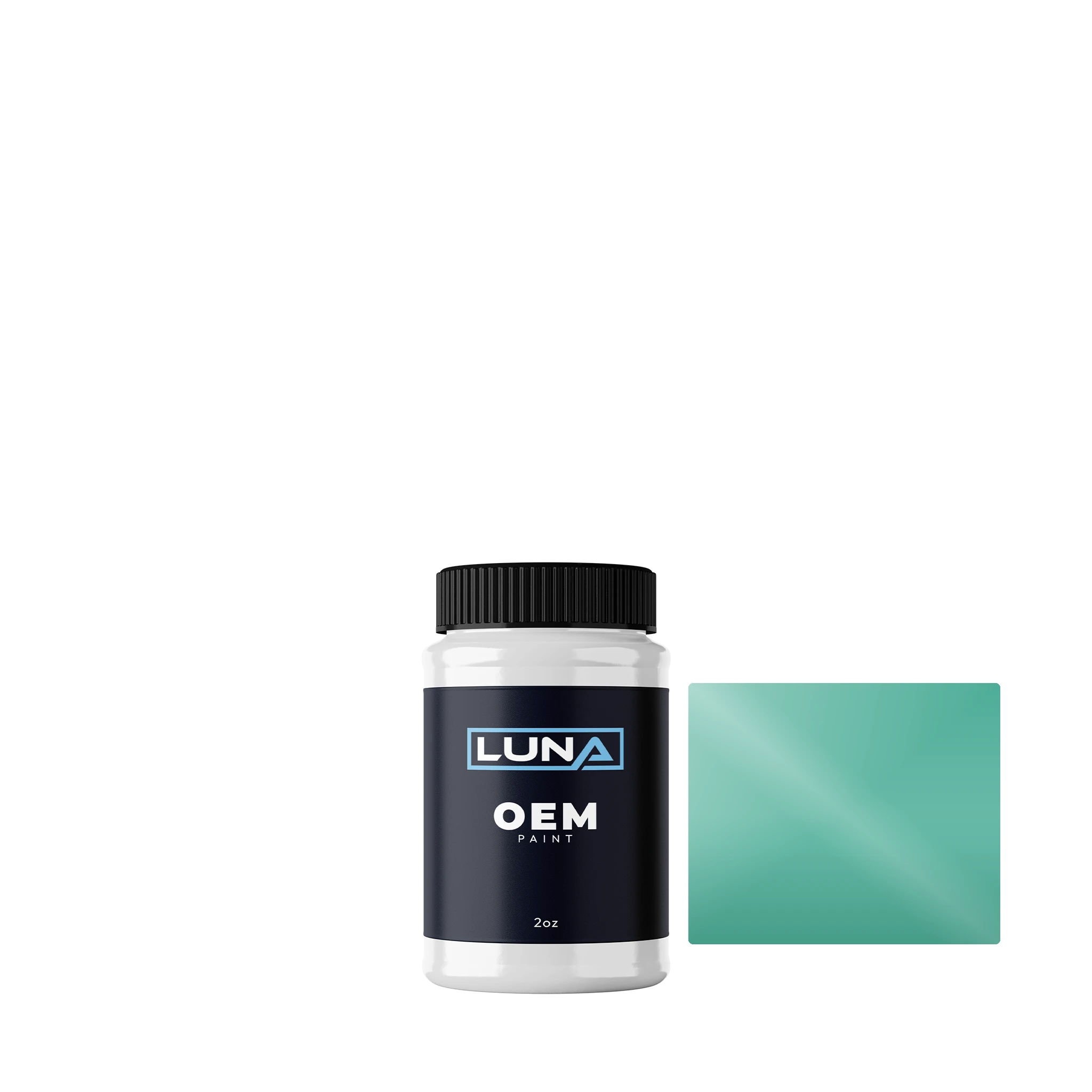Gen. Motors Usa Turquoise 34 | Luna OEM Basecoat - 2oz Touch Up Bottle w/ Brush