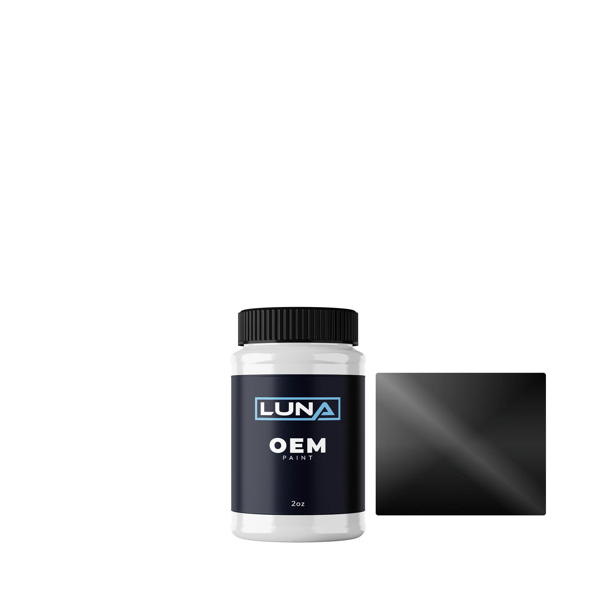 Saab Obsidian Black 41U | Luna OEM Basecoat - 2oz Touch Up Bottle w/ Brush