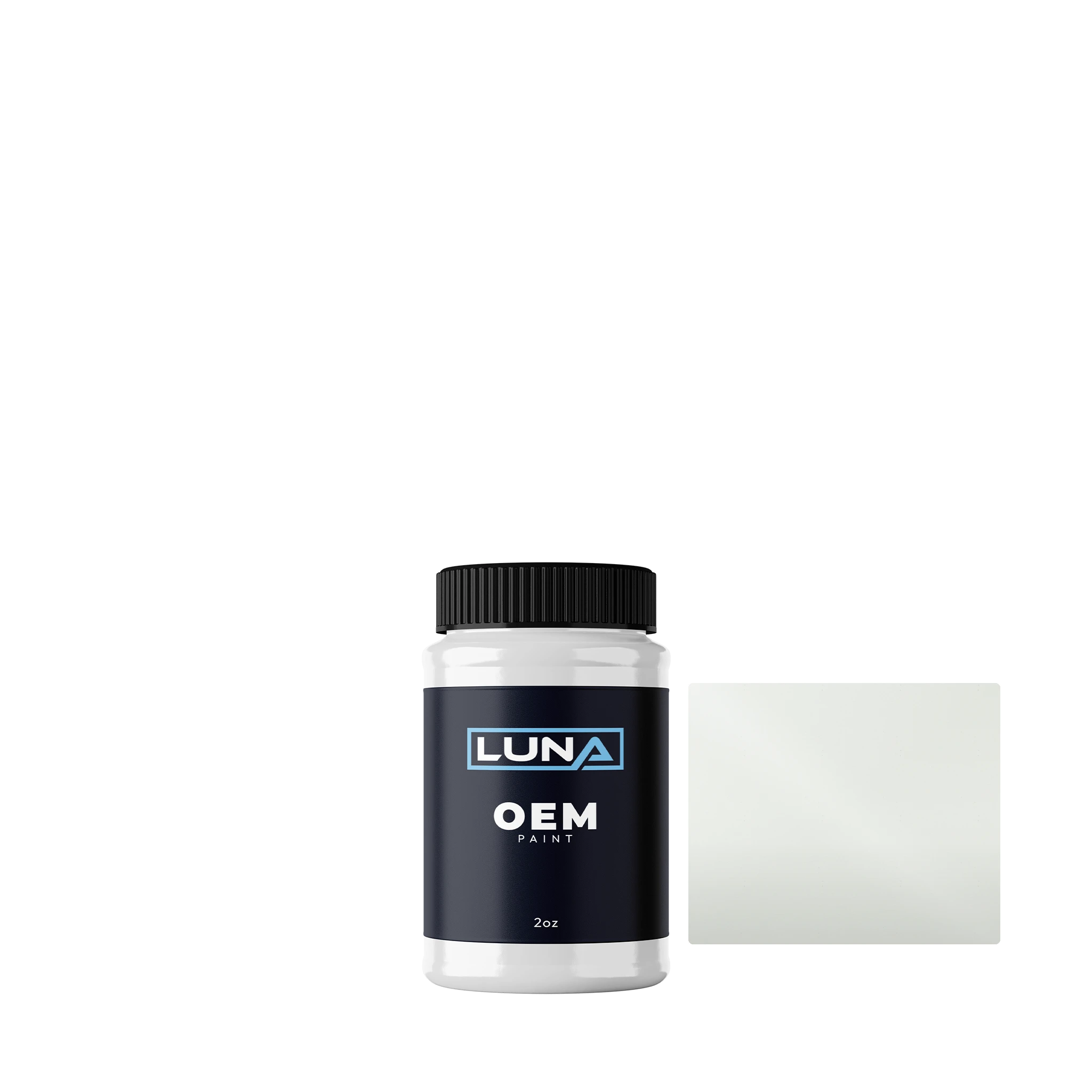 General Motors Olympic White GM036 | Luna OEM Basecoat - 2oz Touch Up Bottle w/ Brush