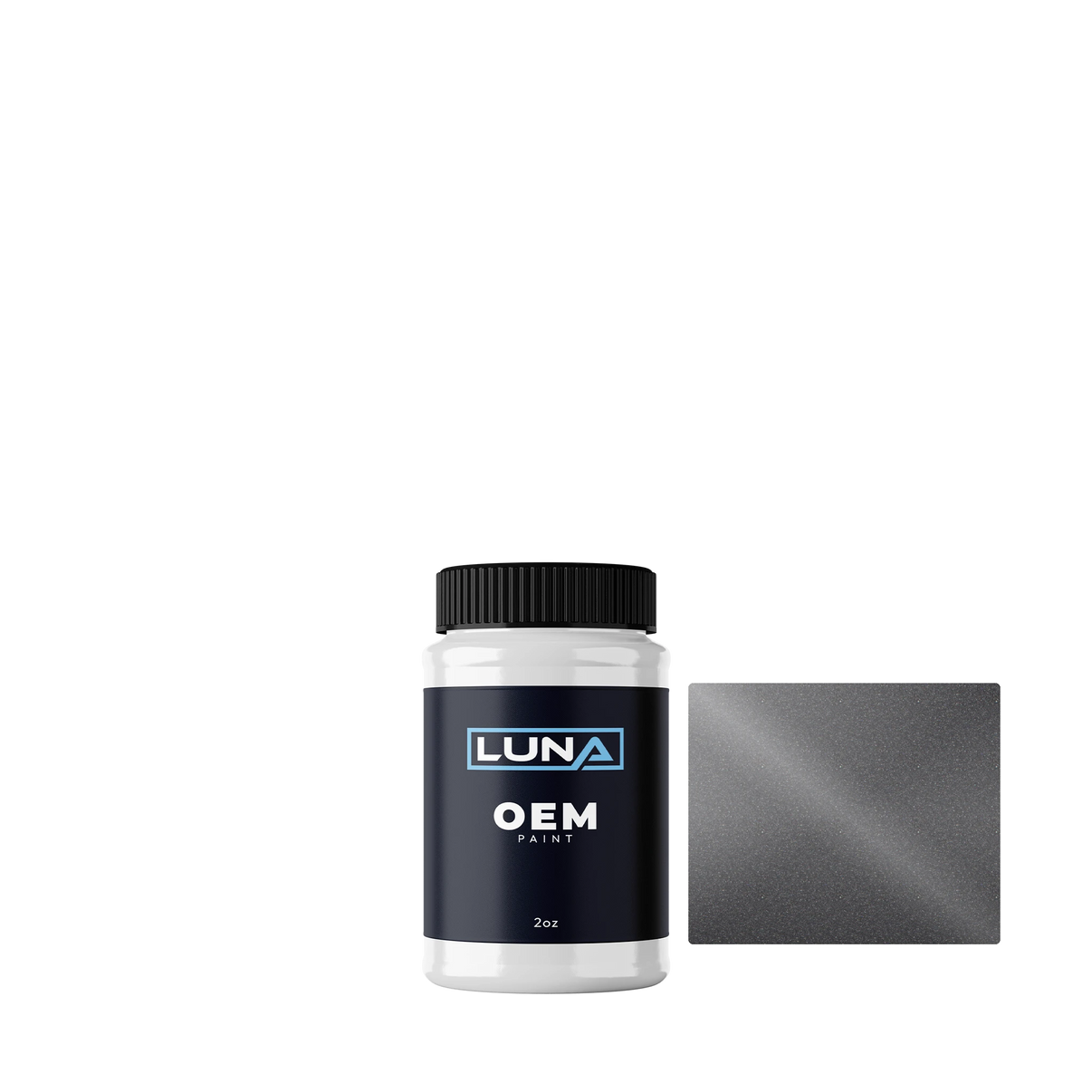 Hyundai Steel Grey Ii M. ZAR | Luna OEM Basecoat - 2oz Touch Up Bottle w/ Brush