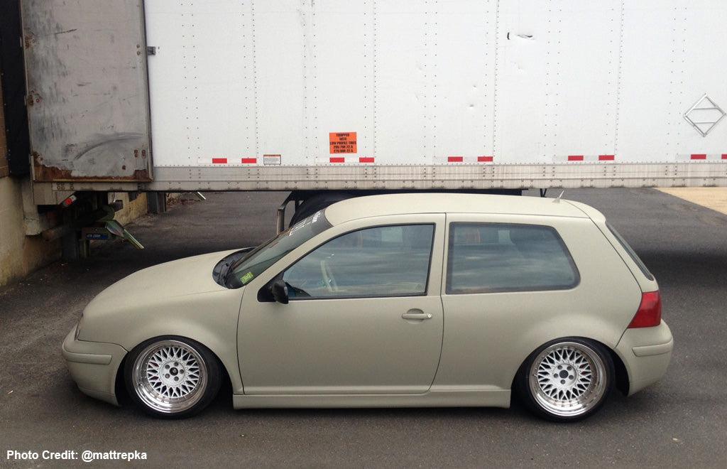 Camo Tan Plasti Dip on a customer car