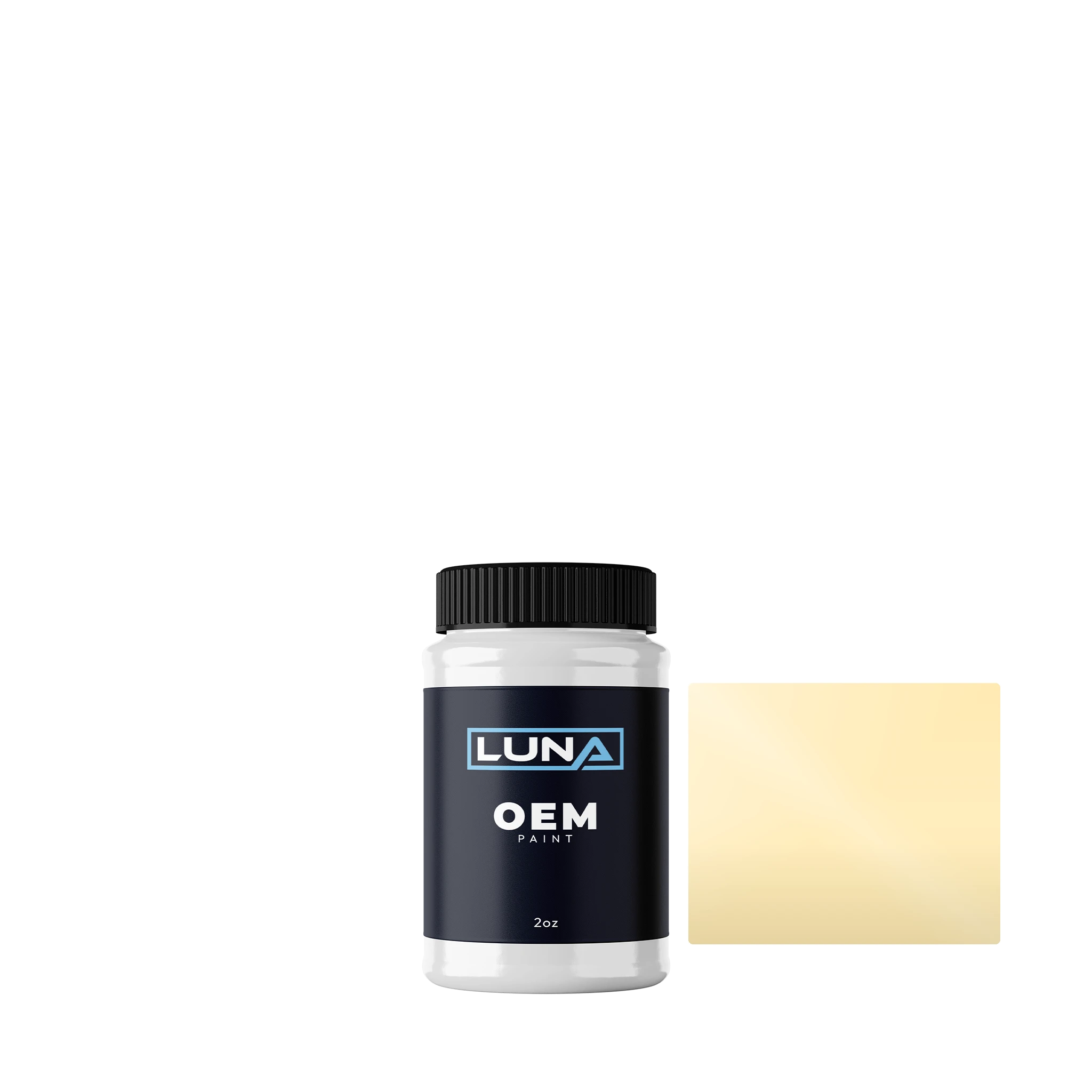Triumph Ivory Cream - 2c TRIUM102 | Luna OEM Basecoat - 2oz Touch Up Bottle w/ Brush