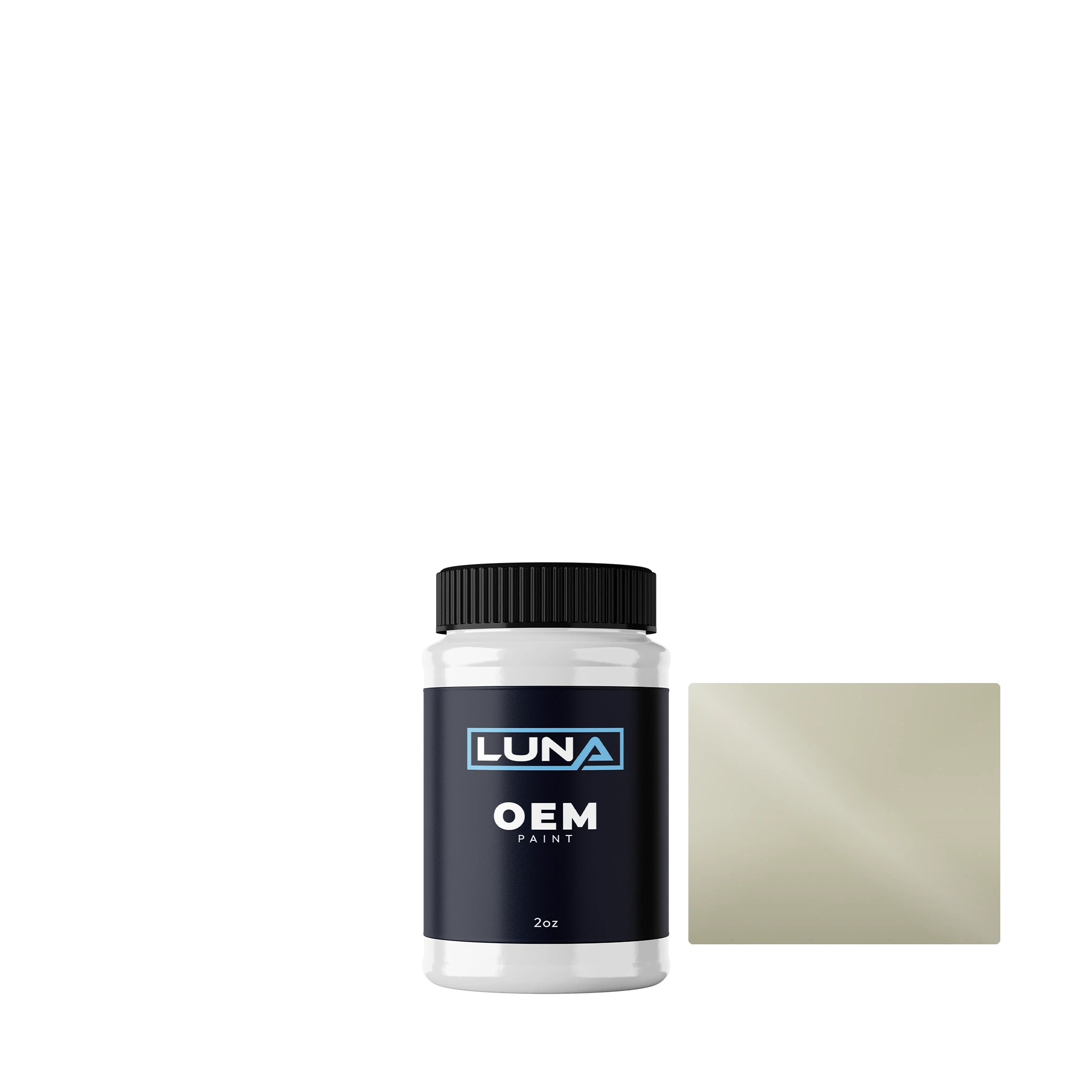 Mercedes Kieselgrau 7701 | Luna OEM Basecoat - 2oz Touch Up Bottle w/ Brush
