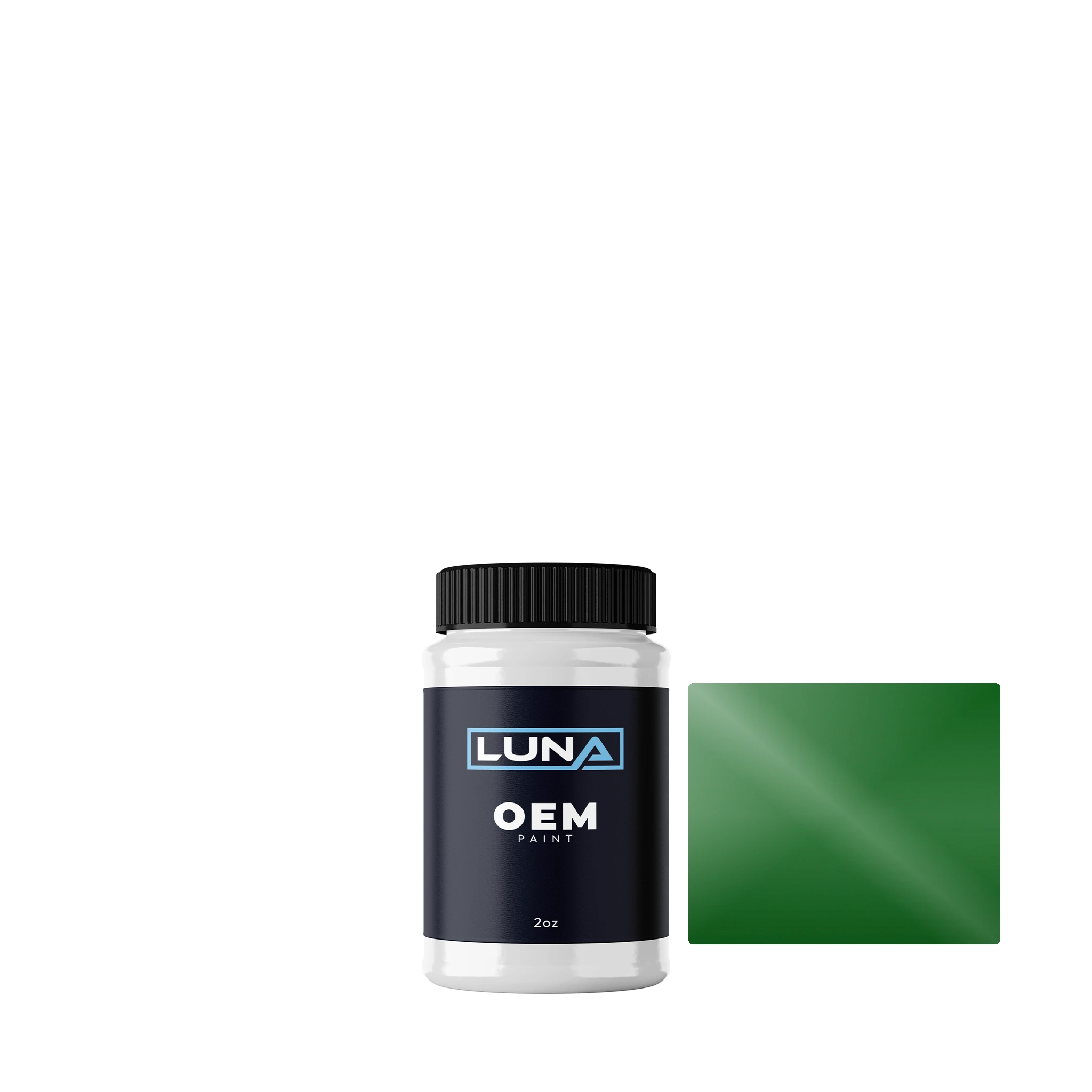 Opel Laubgruen 9MX | Luna OEM Basecoat - 2oz Touch Up Bottle w/ Brush