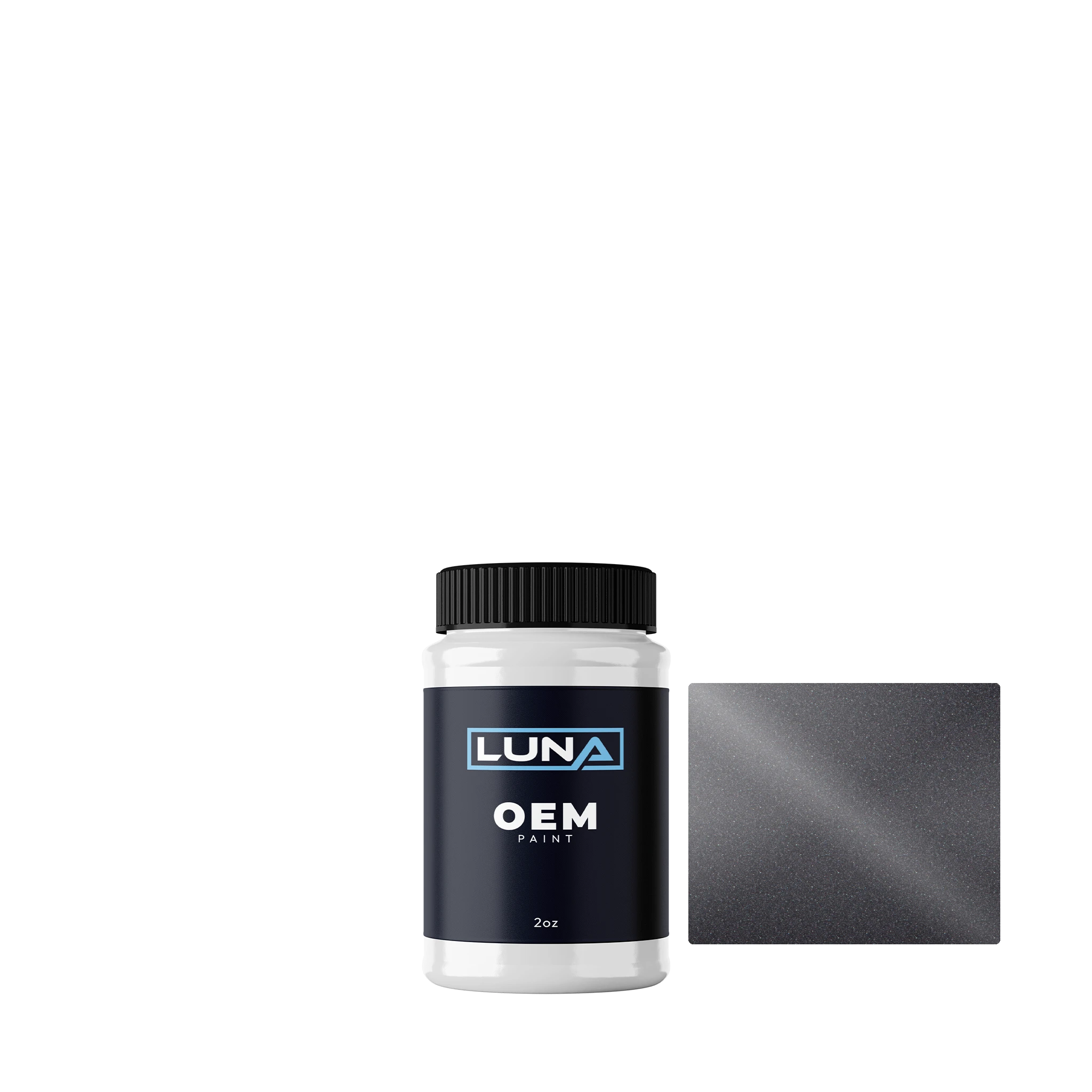 Hyundai Dark Grey M. 2 2E | Luna OEM Basecoat - 2oz Touch Up Bottle w/ Brush