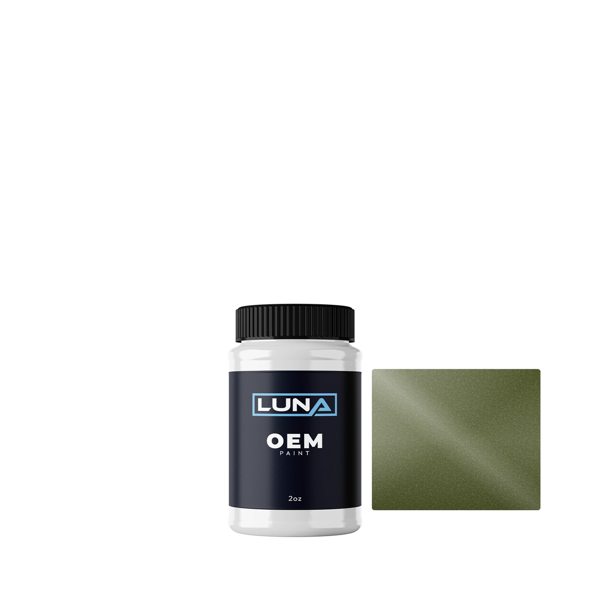 Ford Moss Green M. S | Luna OEM Basecoat - 2oz Touch Up Bottle w/ Brush