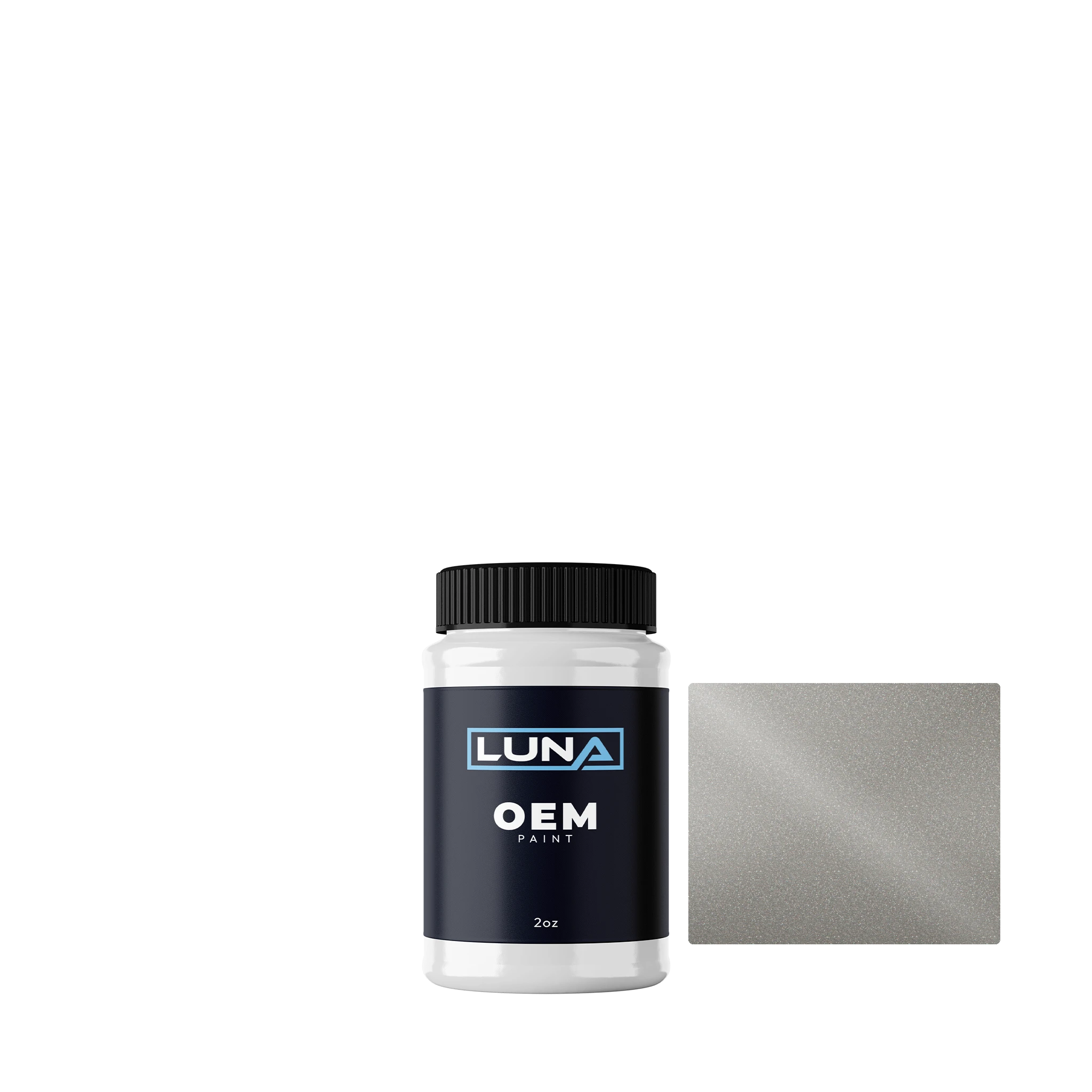 Audi | VW Zermattsilber M. 3049 | Luna OEM Basecoat - 2oz Touch Up Bottle w/ Brush