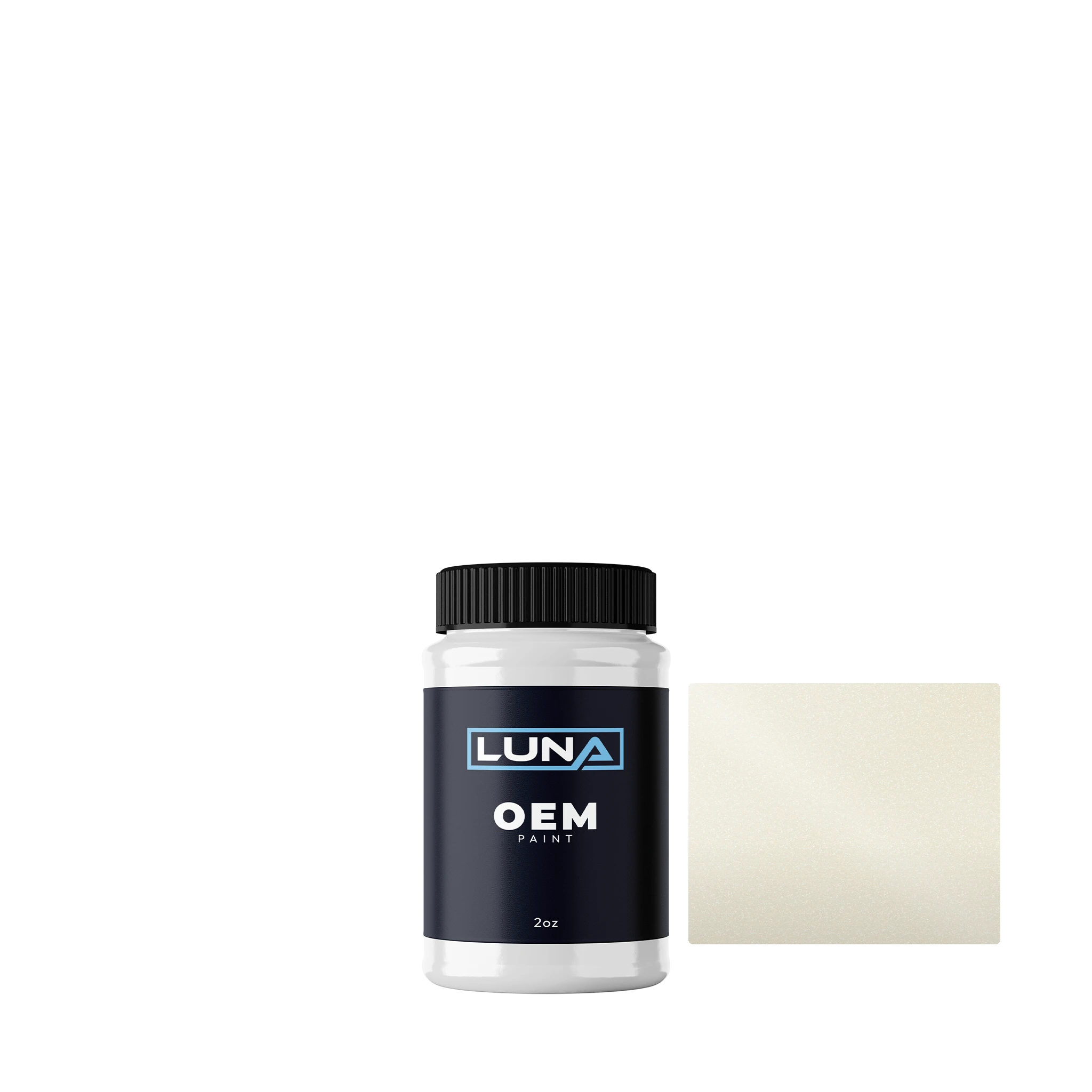 Toyota Super White P. P. 051 | Luna OEM Basecoat - 2oz Touch Up Bottle w/ Brush