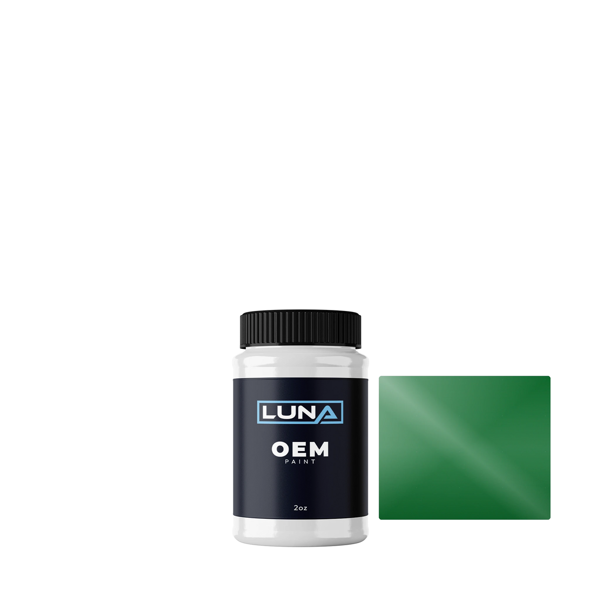 Volvo Emerald Green 98645 | Luna OEM Basecoat - 2oz Touch Up Bottle w/ Brush