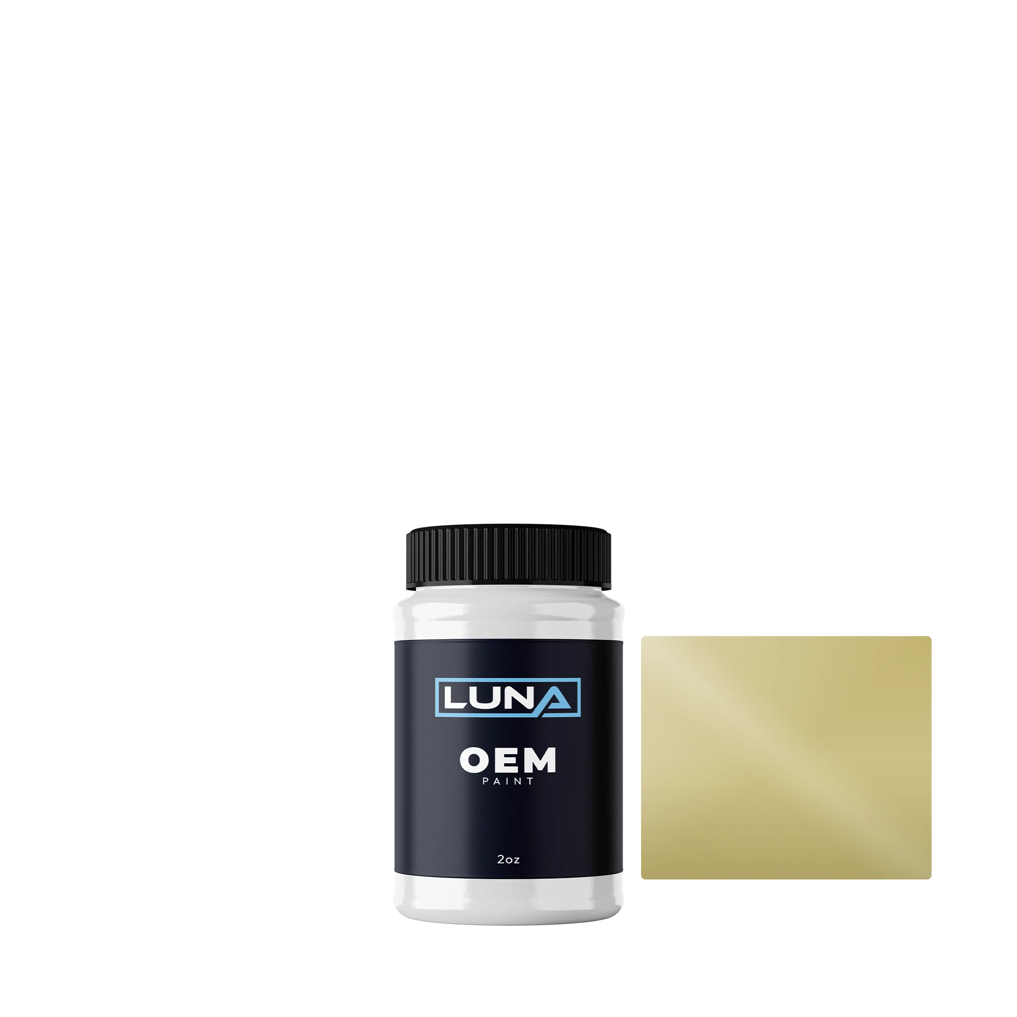 Mercedes Ahorngelb 606 | Luna OEM Basecoat - 2oz Touch Up Bottle w/ Brush