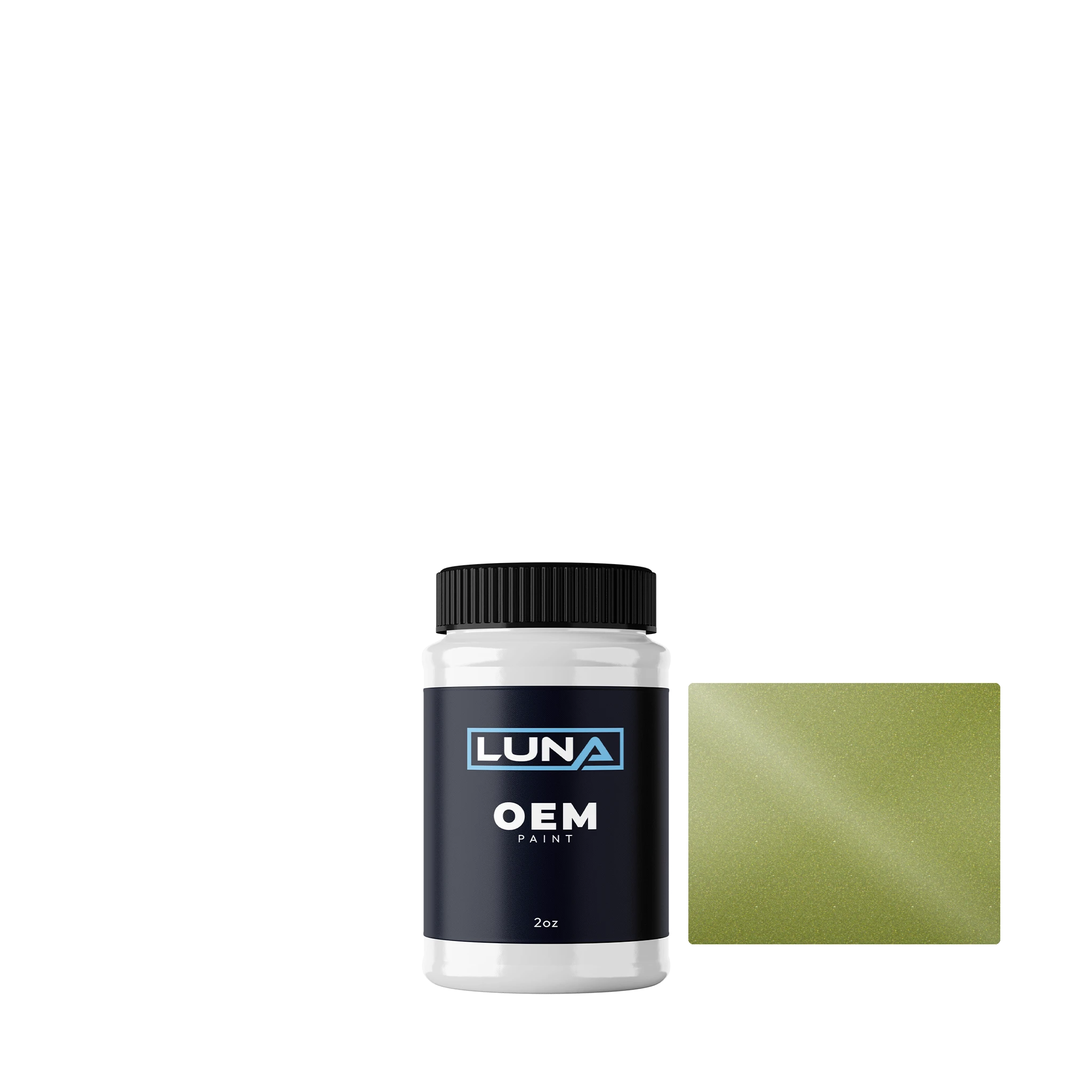 General Motors Yellow Green M. WA227L | Luna OEM Basecoat - 2oz Touch Up Bottle w/ Brush