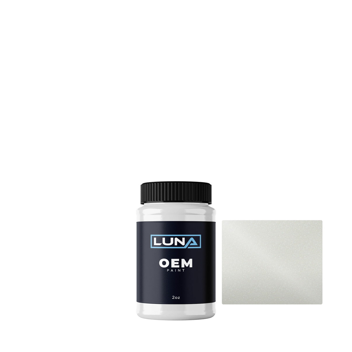 Volvo Crystal White P. 707 | Luna OEM Basecoat - 2oz Touch Up Bottle w/ Brush