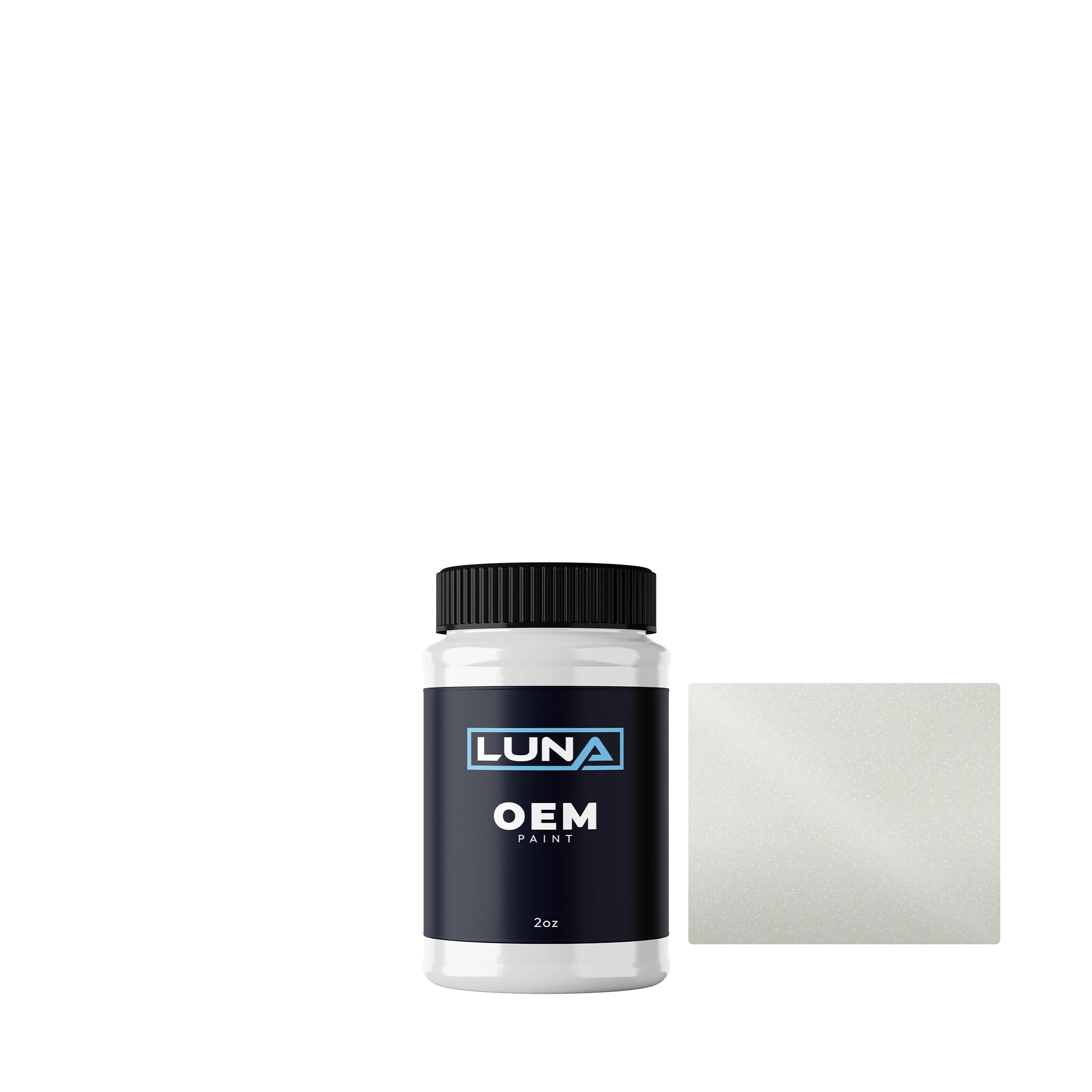 Volvo Crystal White P. 707 | Luna OEM Basecoat - 2oz Touch Up Bottle w/ Brush