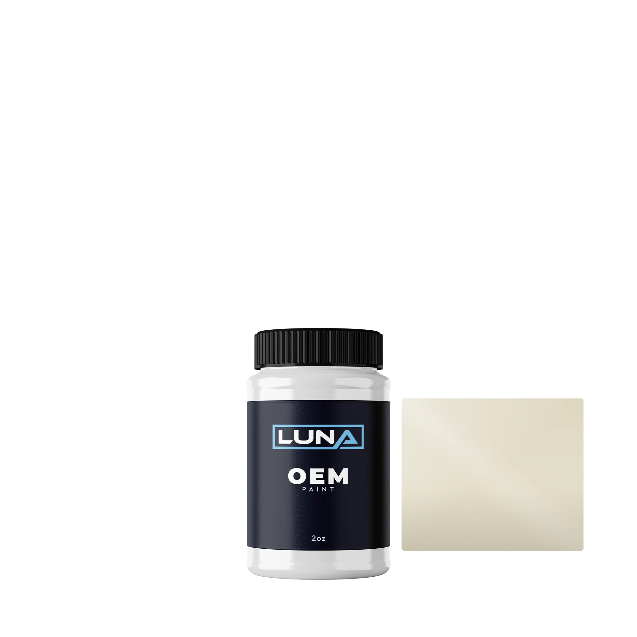 Ford Usa Sandstone White M | Luna OEM Basecoat - 2oz Touch Up Bottle w/ Brush