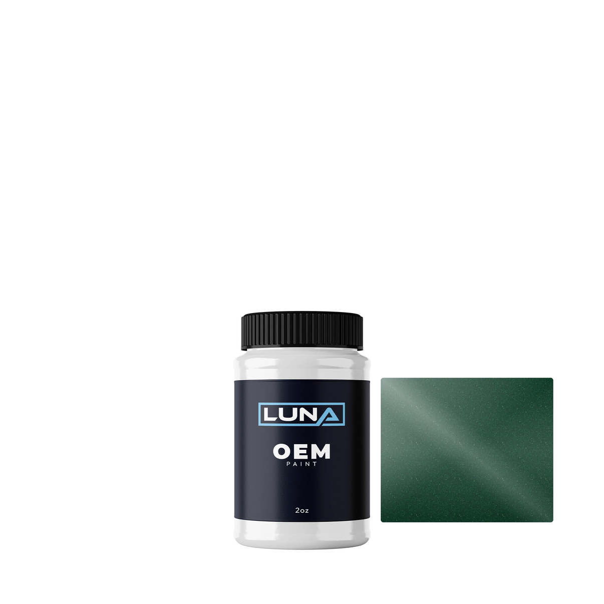 Audi | VW Verde Panteon M. LA6S | Luna OEM Basecoat - 2oz Touch Up Bottle w/ Brush