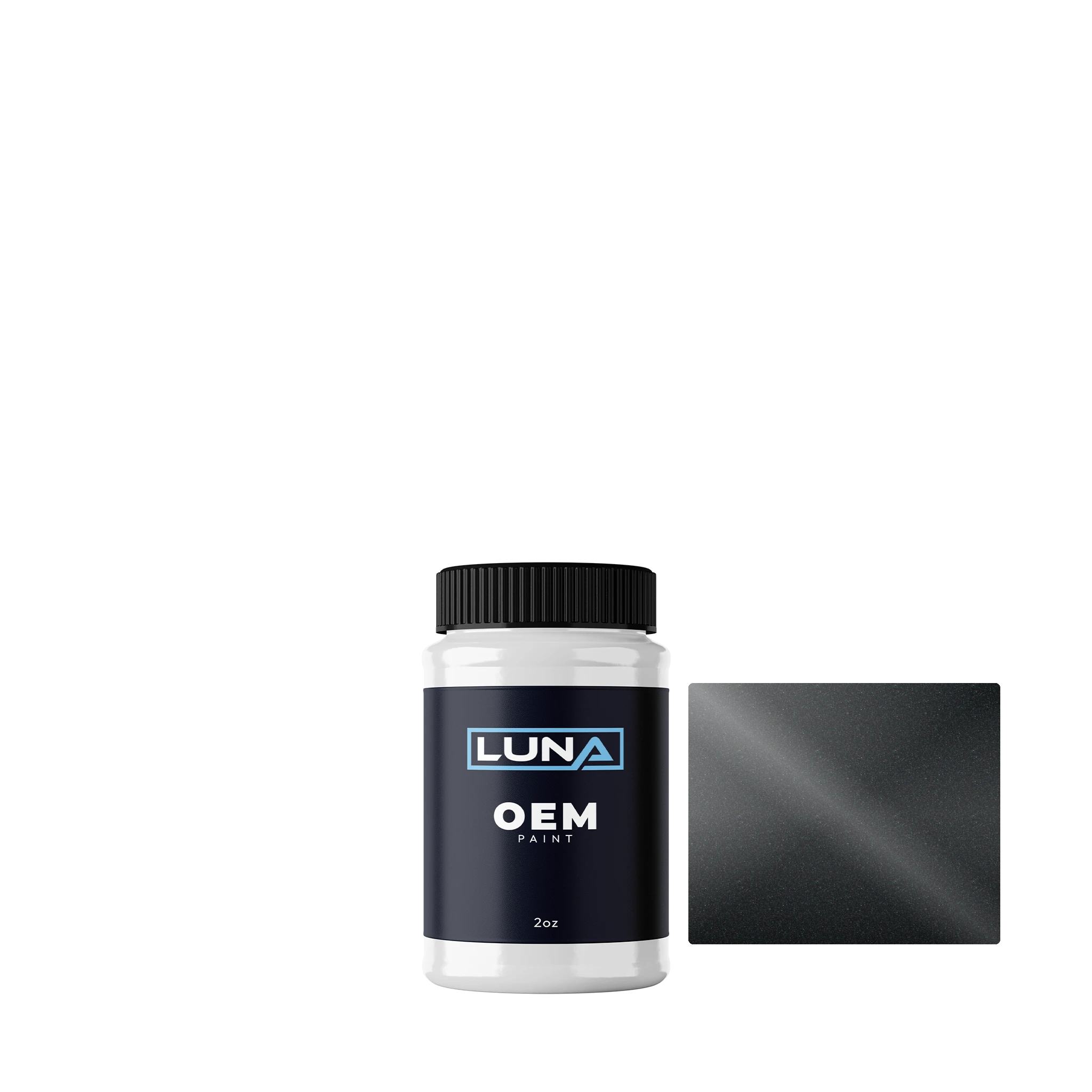 Volvo Svart M. 98782 | Luna OEM Basecoat - 2oz Touch Up Bottle w/ Brush