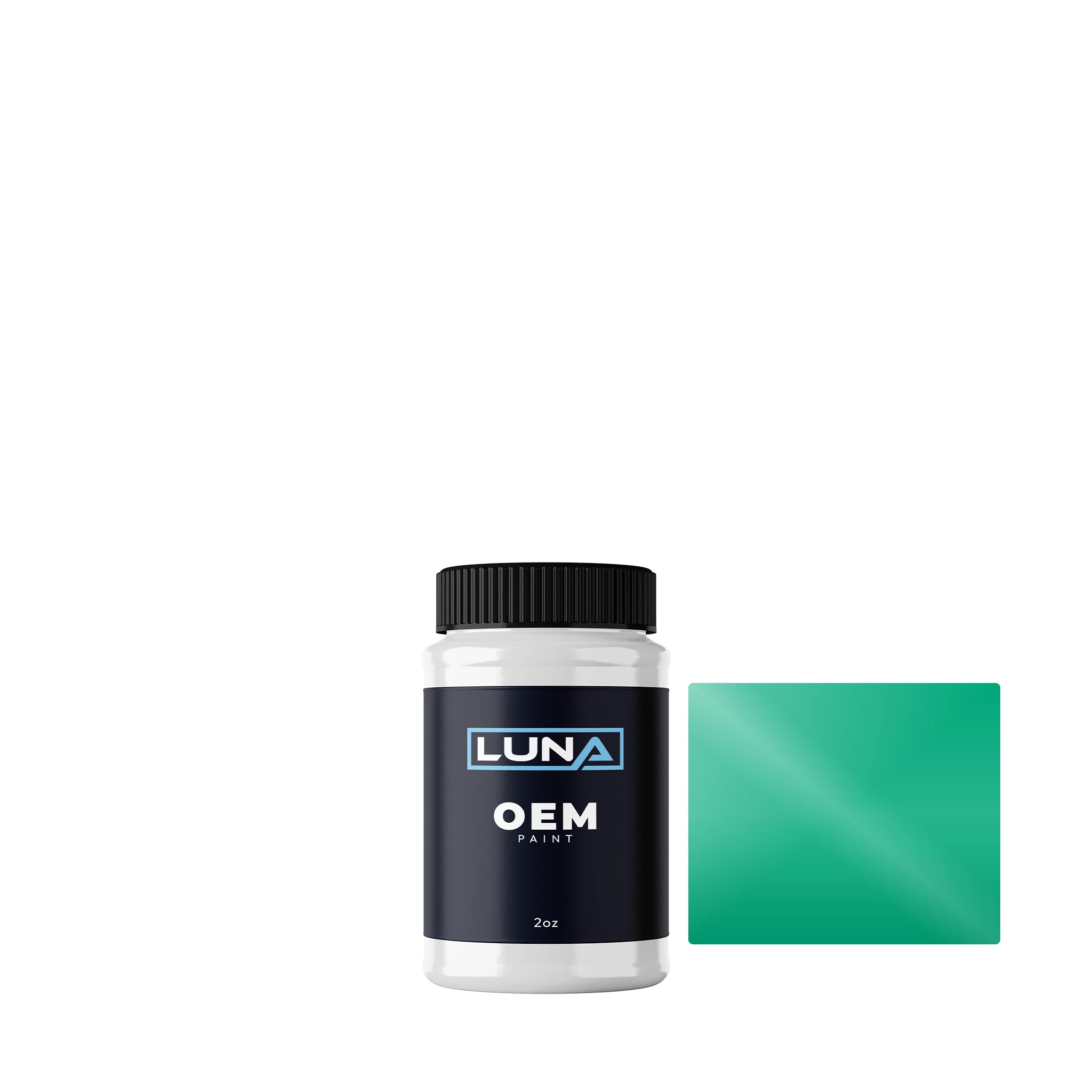 Proton Dragonfly Green M. G49 | Luna OEM Basecoat - 2oz Touch Up Bottle w/ Brush