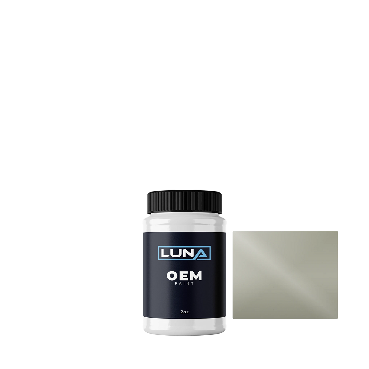 Volvo Light Grey 98978 | Luna OEM Basecoat - 2oz Touch Up Bottle w/ Brush