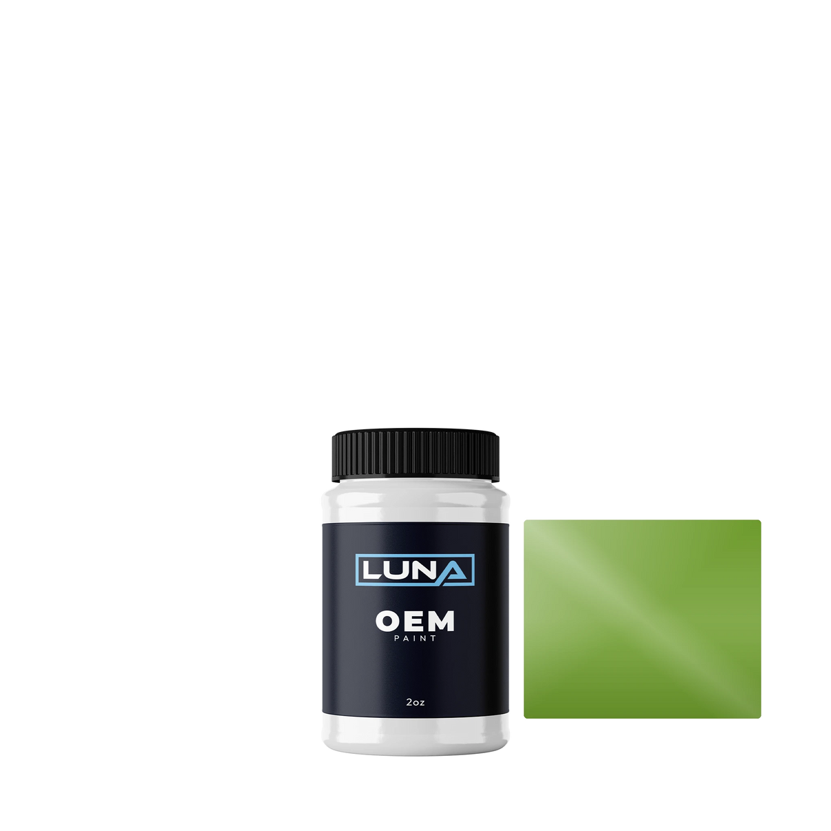 Kawasaki Motorcycle Candy Lime Green M.-3c 8N | Luna OEM Basecoat - 2oz Touch Up Bottle w/ Brush