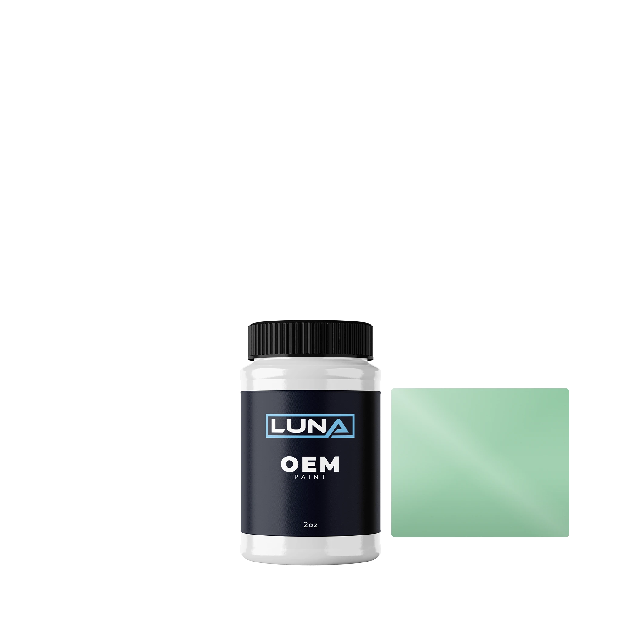 Nissan Taxi Light Green 551 | Luna OEM Basecoat - 2oz Touch Up Bottle w/ Brush