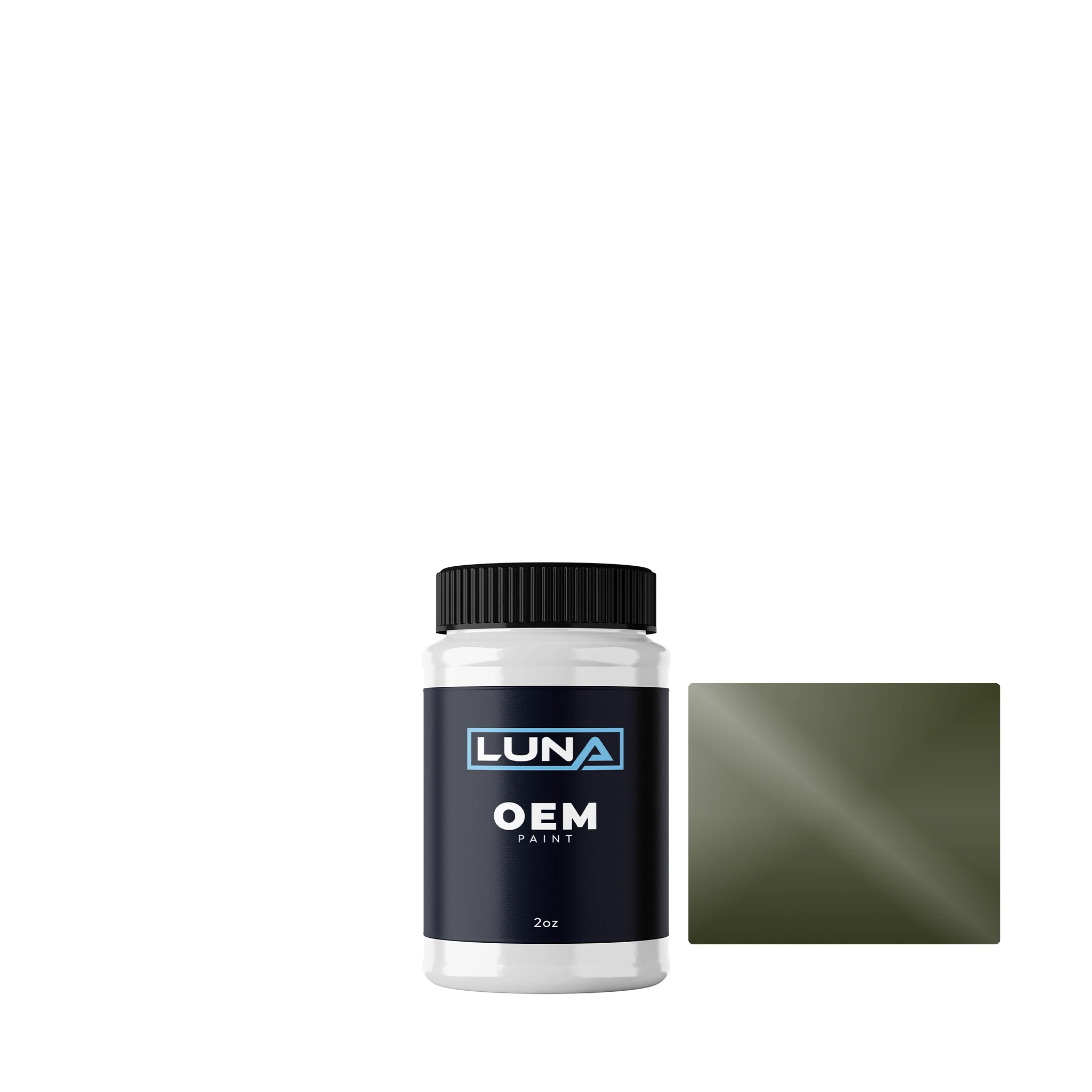 British Standard Olive Drab 298 | Luna OEM Basecoat - 2oz Touch Up Bottle w/ Brush