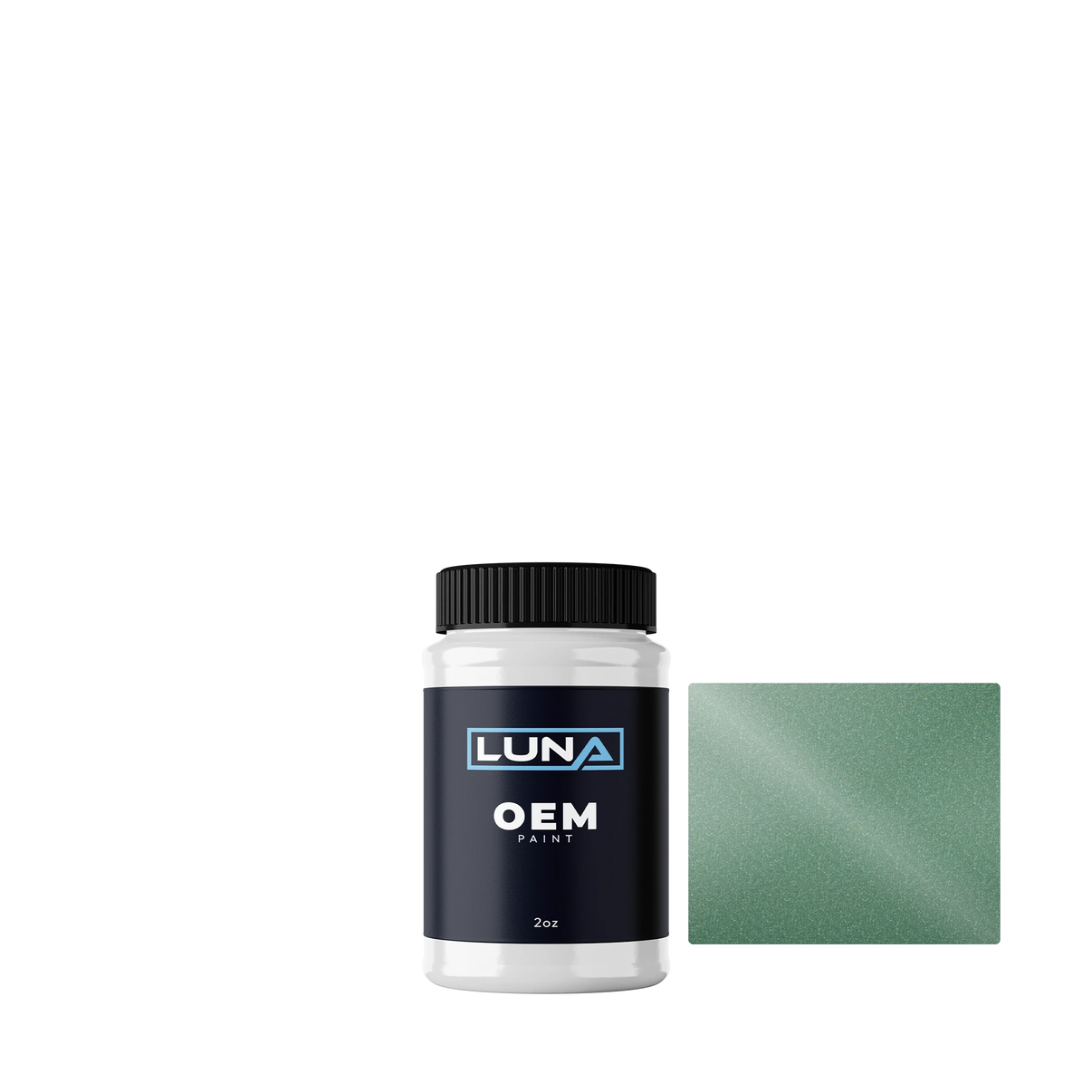 Nissan Light Green M. 669 | Luna OEM Basecoat - 2oz Touch Up Bottle w/ Brush