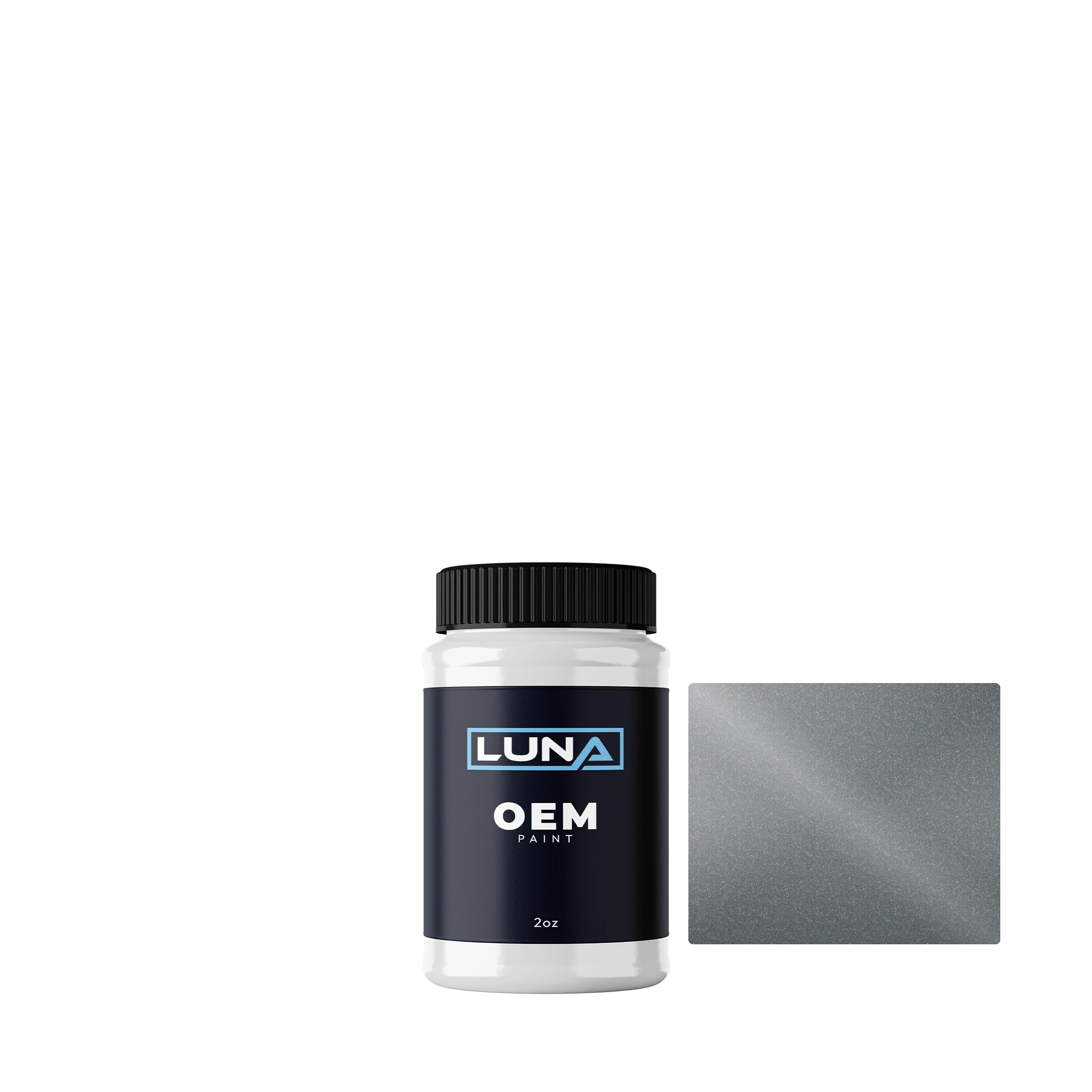 Audi | VW Pantheon Grau M. R7J | Luna OEM Basecoat - 2oz Touch Up Bottle w/ Brush