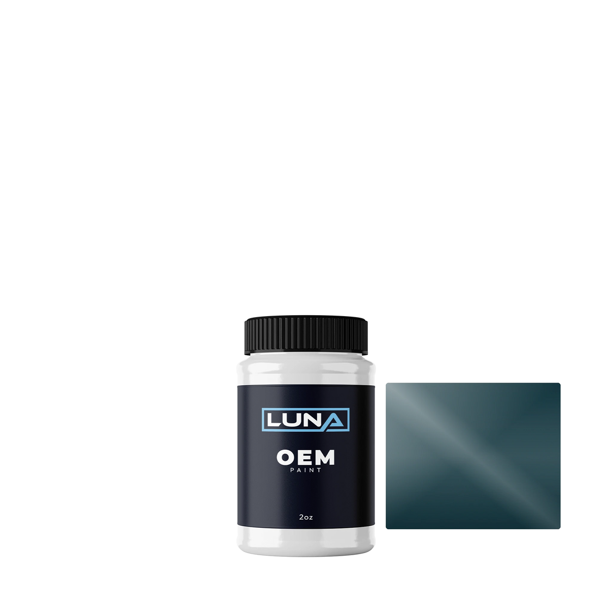 Lada Dark Green 377 | Luna OEM Basecoat - 2oz Touch Up Bottle w/ Brush