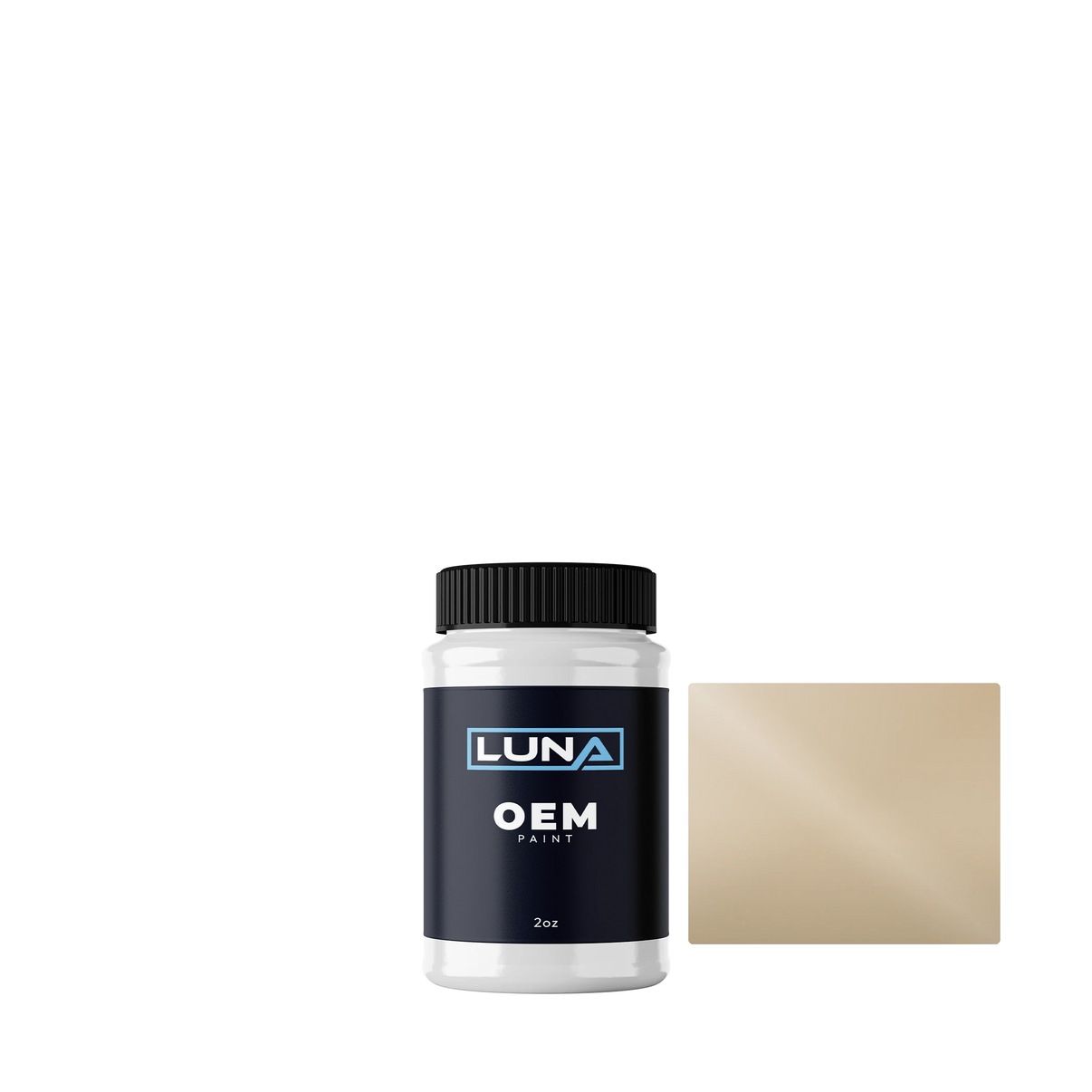 Fiat Bianco Gelato 240 | Luna OEM Basecoat - 2oz Touch Up Bottle w/ Brush