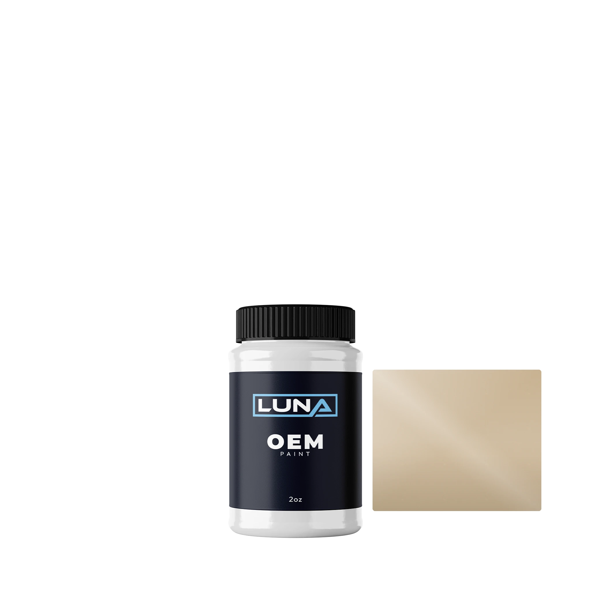 Fiat Bianco Gelato 240 | Luna OEM Basecoat - 2oz Touch Up Bottle w/ Brush