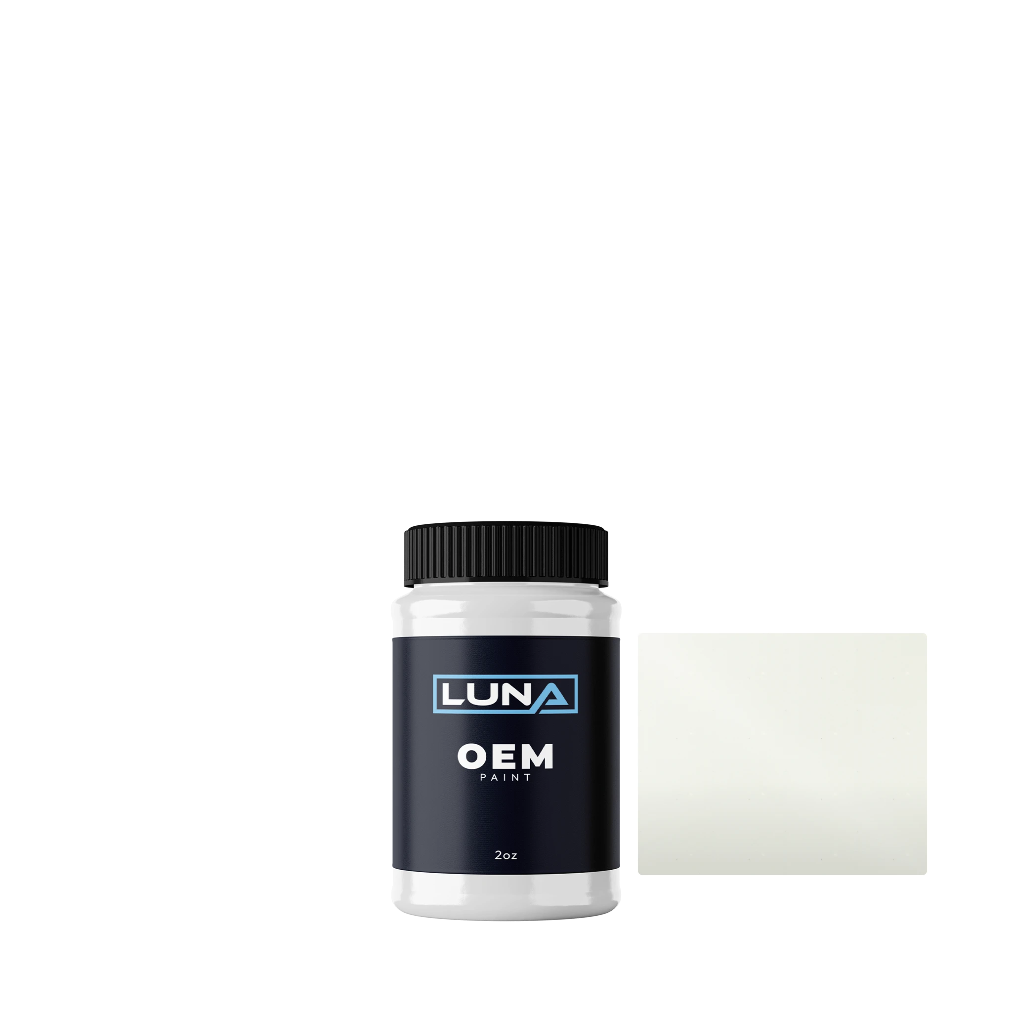 Lynk And Co Pure White Solid 081 | Luna OEM Basecoat - 2oz Touch Up Bottle w/ Brush