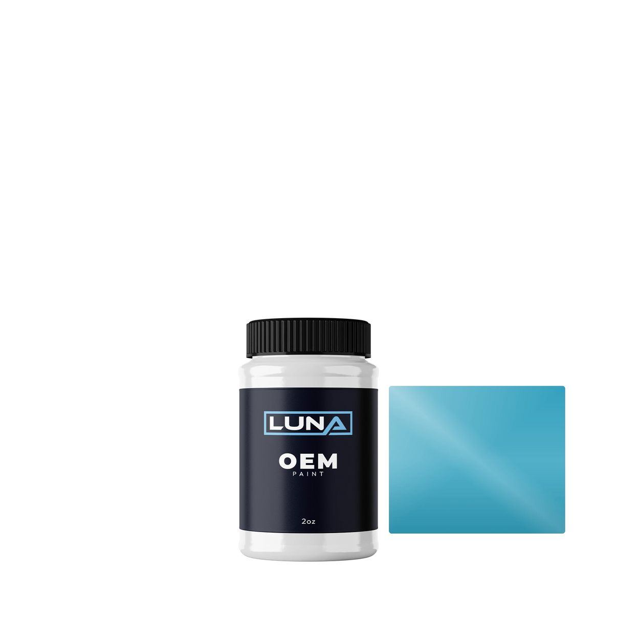 Triumph Sky Blue - 2c TRIUM133 | Luna OEM Basecoat - 2oz Touch Up Bottle w/ Brush