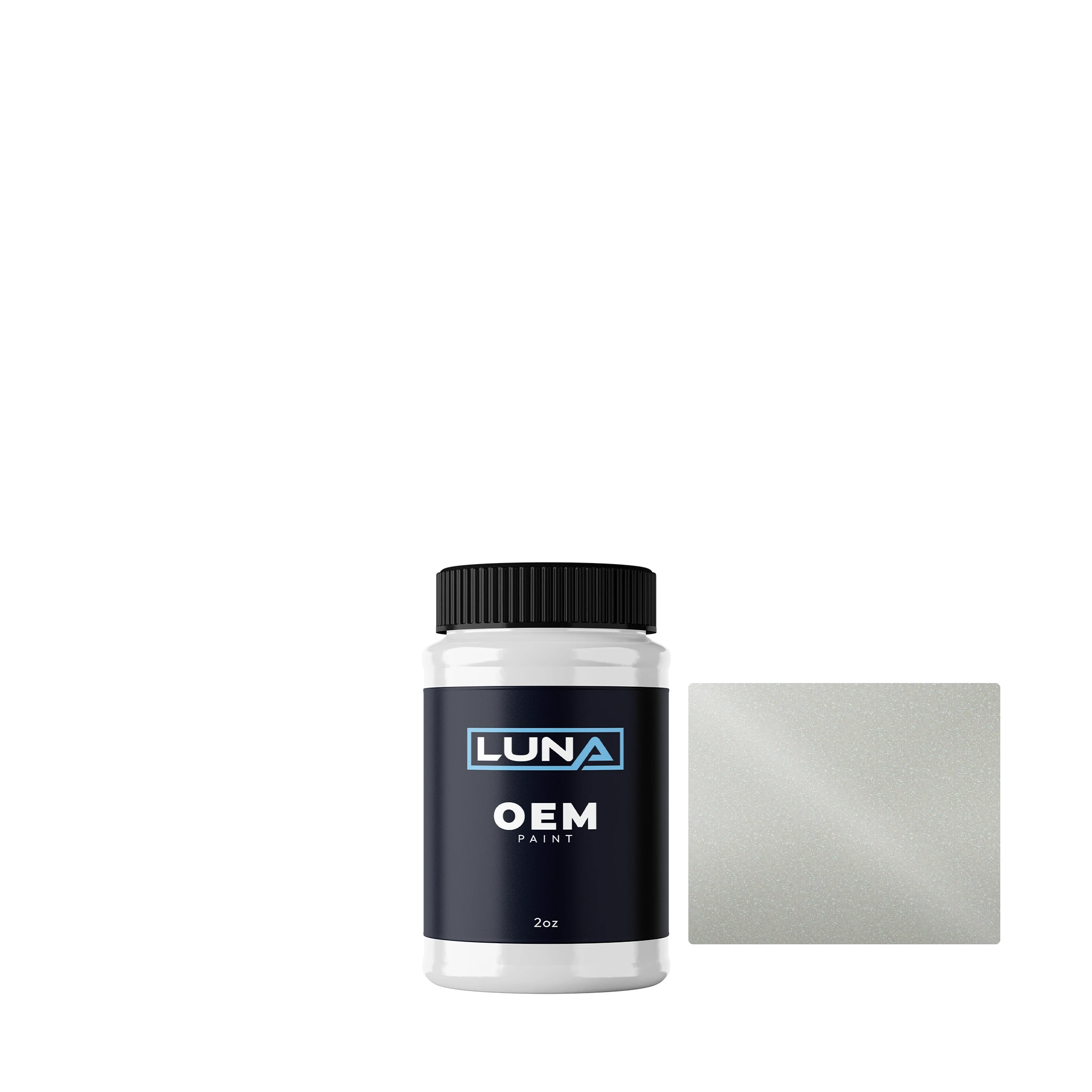 Subaru Satin White P. 37J | Luna OEM Basecoat - 2oz Touch Up Bottle w/ Brush