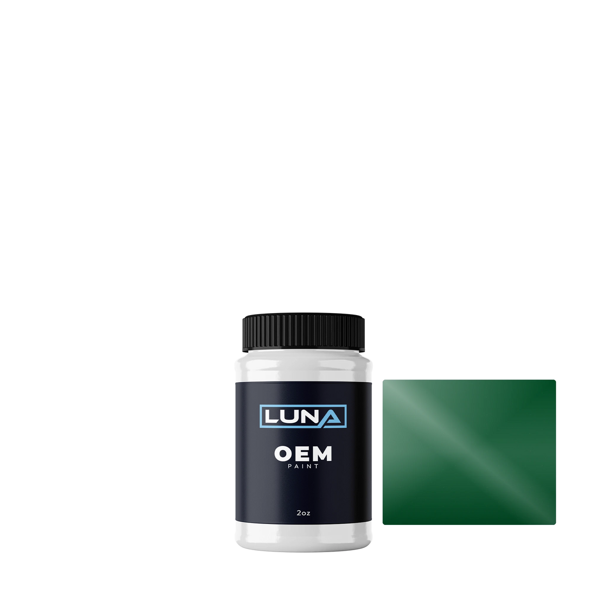 Chrysler USA Tree Green P73 | Luna OEM Basecoat - 2oz Touch Up Bottle w/ Brush