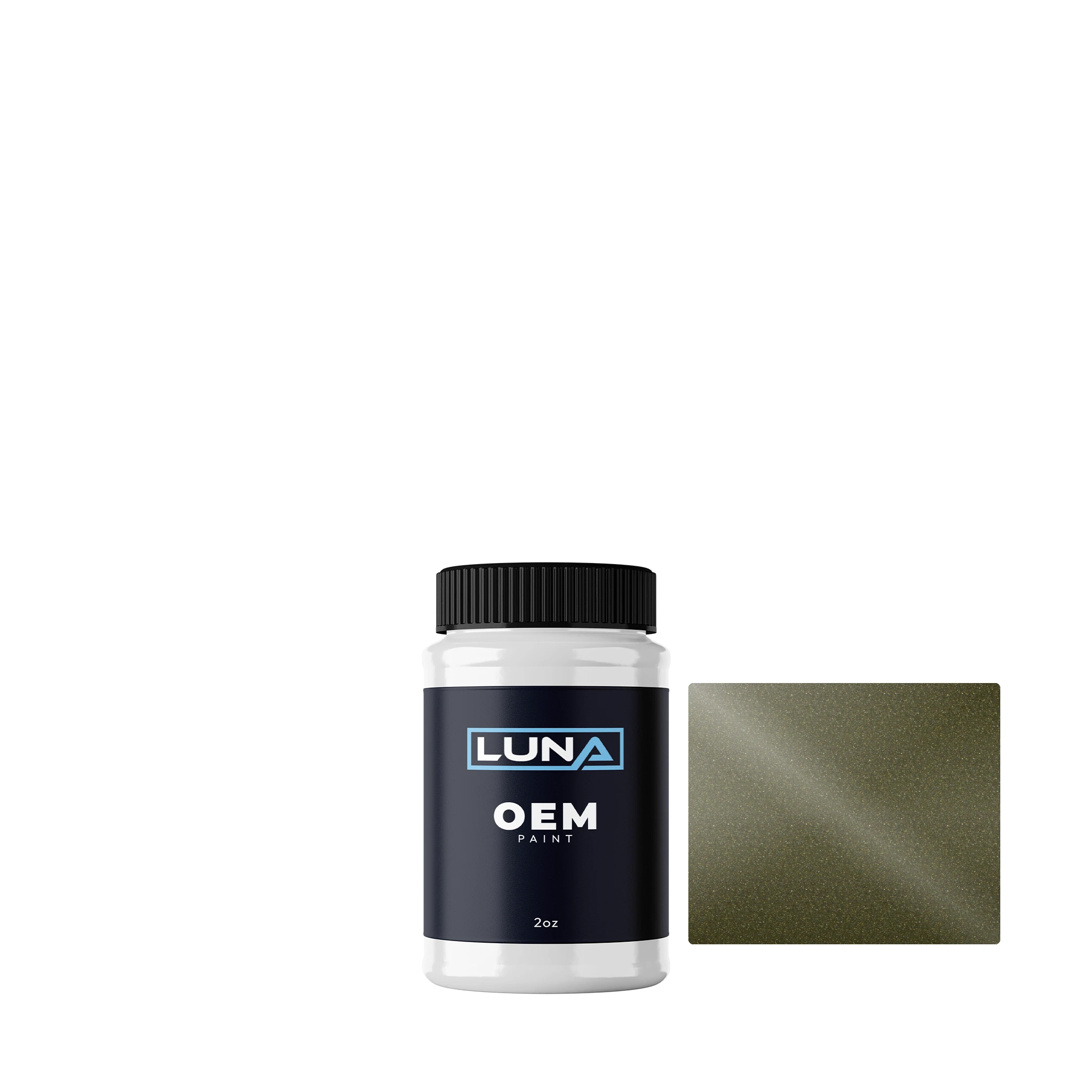 Nissan Olive Green M. ET7 | Luna OEM Basecoat - 2oz Touch Up Bottle w/ Brush