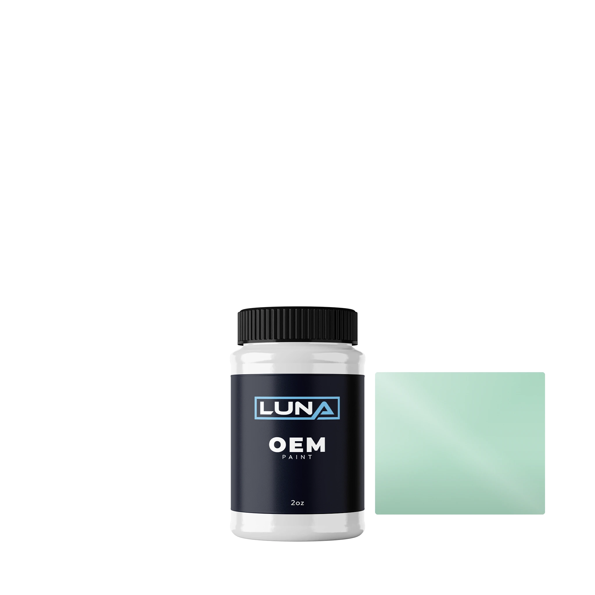 Ford Usa Mint Green M. E9-7112 | Luna OEM Basecoat - 2oz Touch Up Bottle w/ Brush