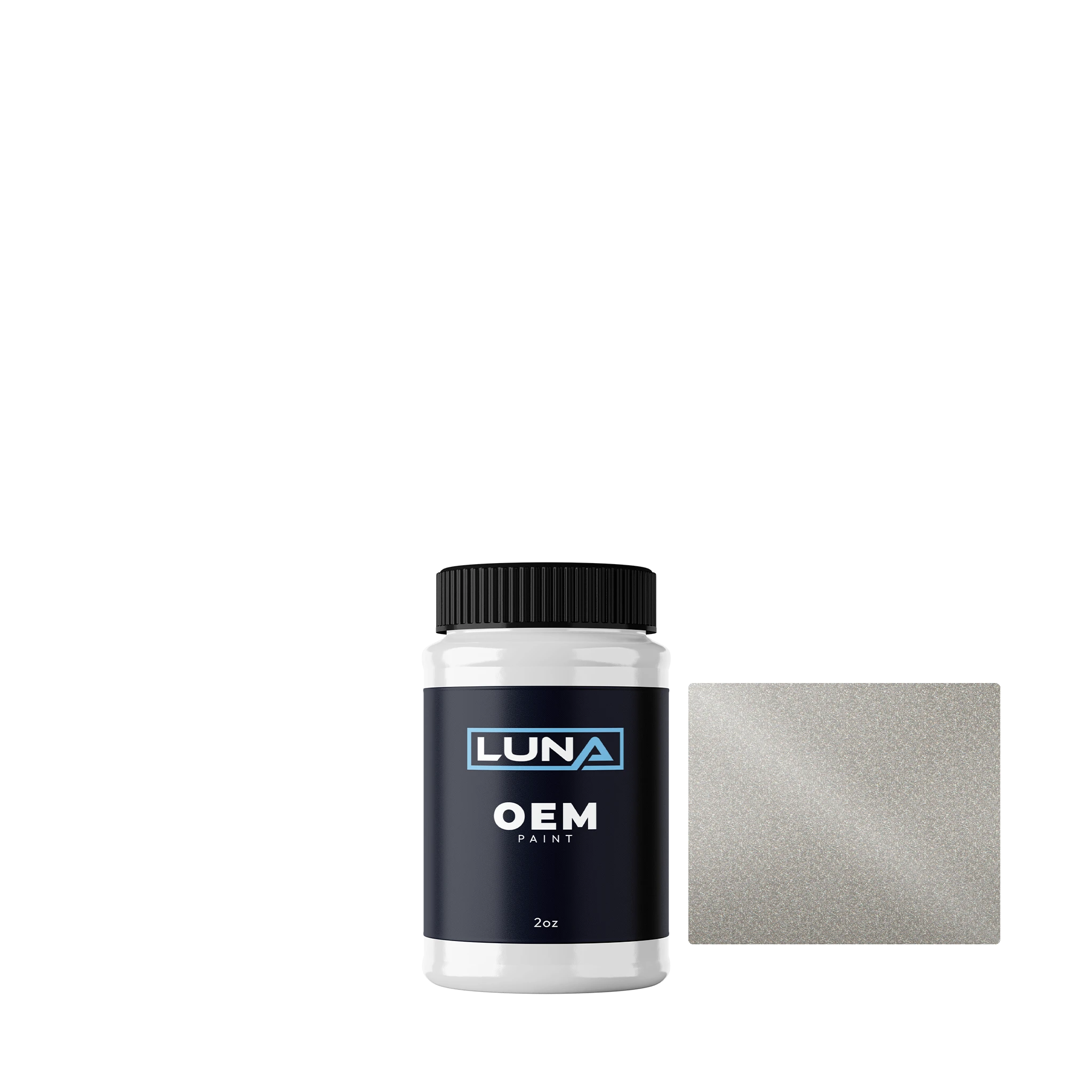 Alfa Romeo Bianco Argento M. 1 205A | Luna OEM Basecoat - 2oz Touch Up Bottle w/ Brush