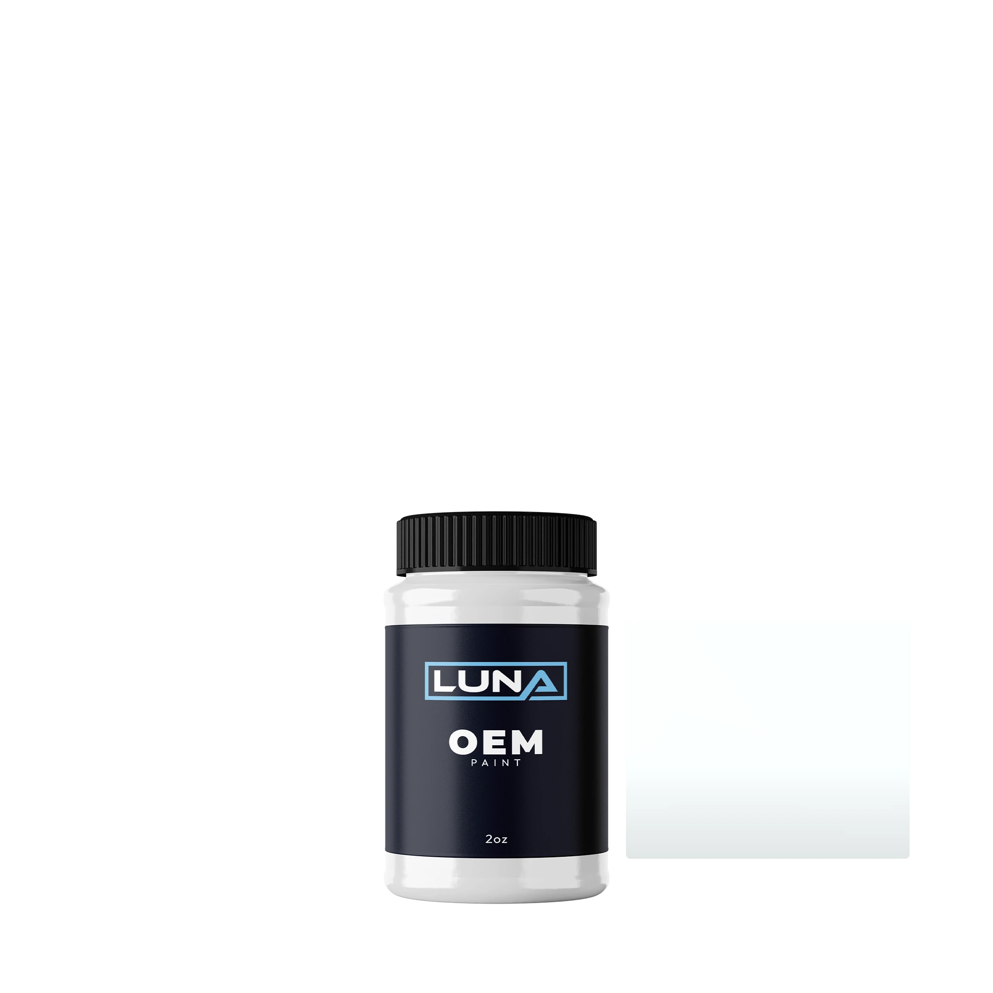 Ford Australia Dynamic White 1 H | Luna OEM Basecoat - 2oz Touch Up Bottle w/ Brush