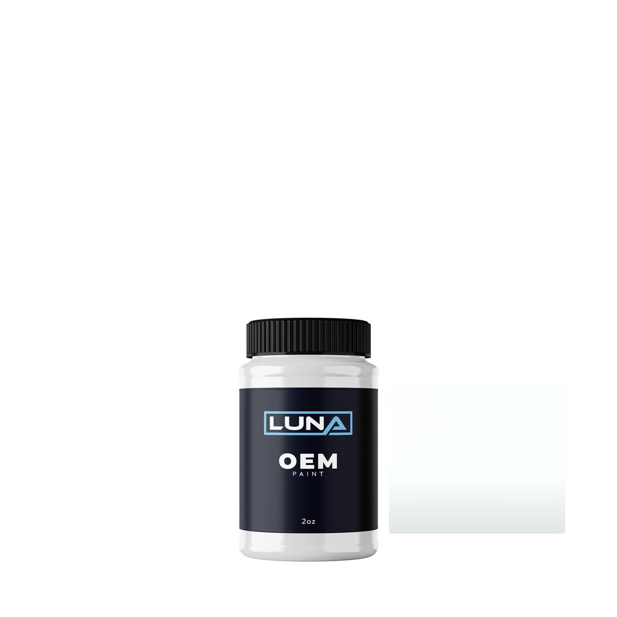 Ford Australia Dynamic White 1 H | Luna OEM Basecoat - 2oz Touch Up Bottle w/ Brush