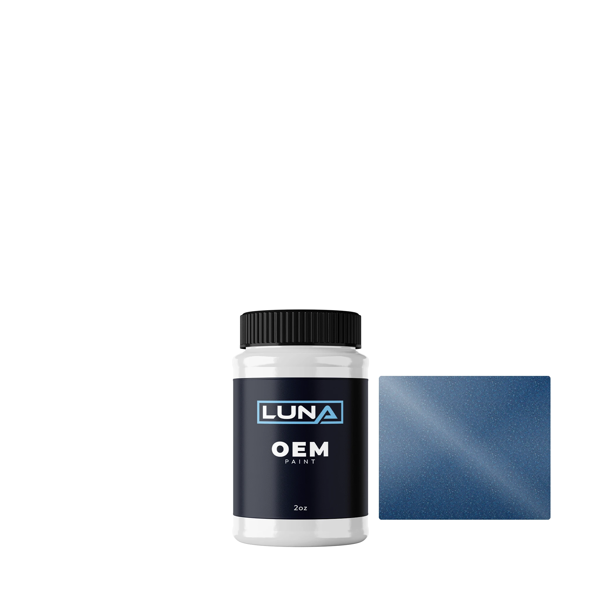 Mercedes Mistralblau M. 955 | Luna OEM Basecoat - 2oz Touch Up Bottle w/ Brush
