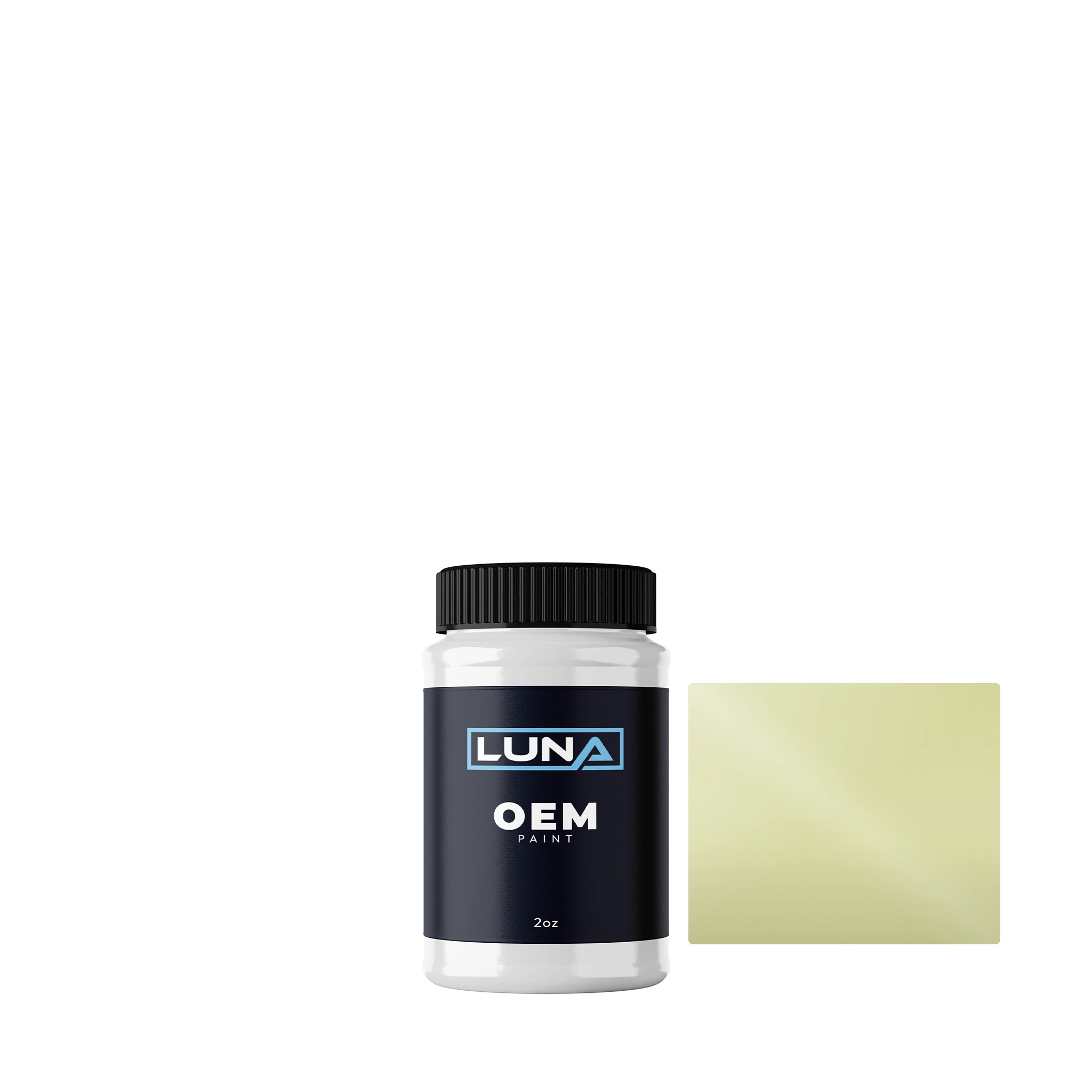 Geely Lemon Green Solid 283 | Luna OEM Basecoat - 2oz Touch Up Bottle w/ Brush