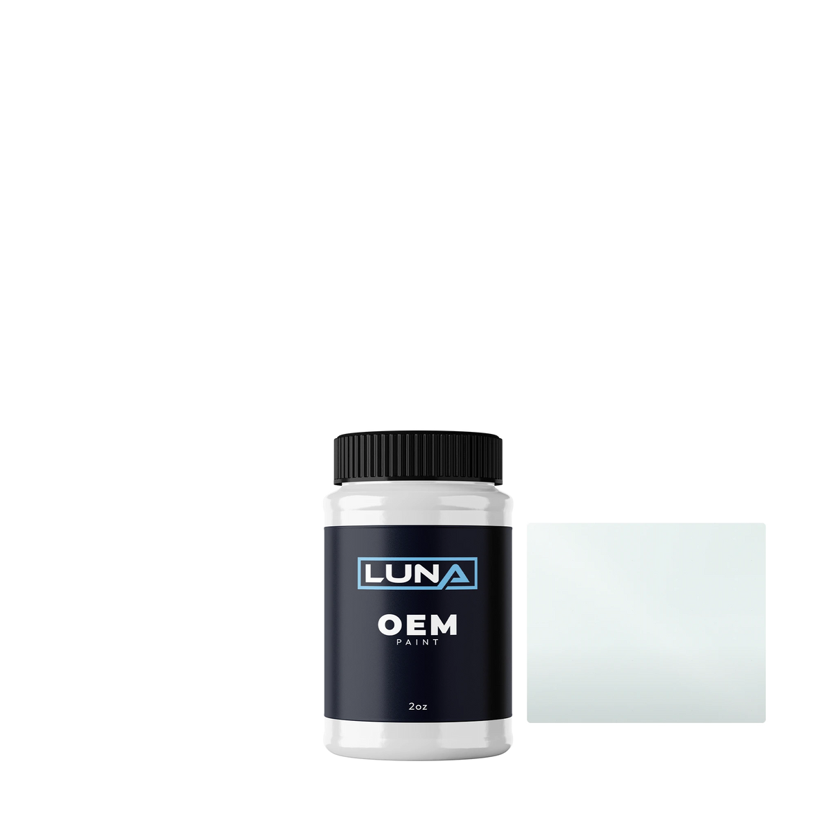 Ford Frozen White 1 673 | Luna OEM Basecoat - 2oz Touch Up Bottle w/ Brush
