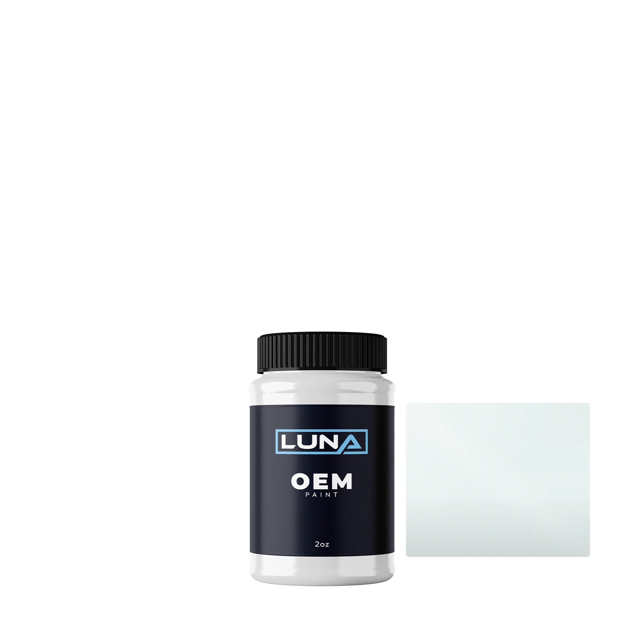 Ford Frozen White 1 673 | Luna OEM Basecoat - 2oz Touch Up Bottle w/ Brush